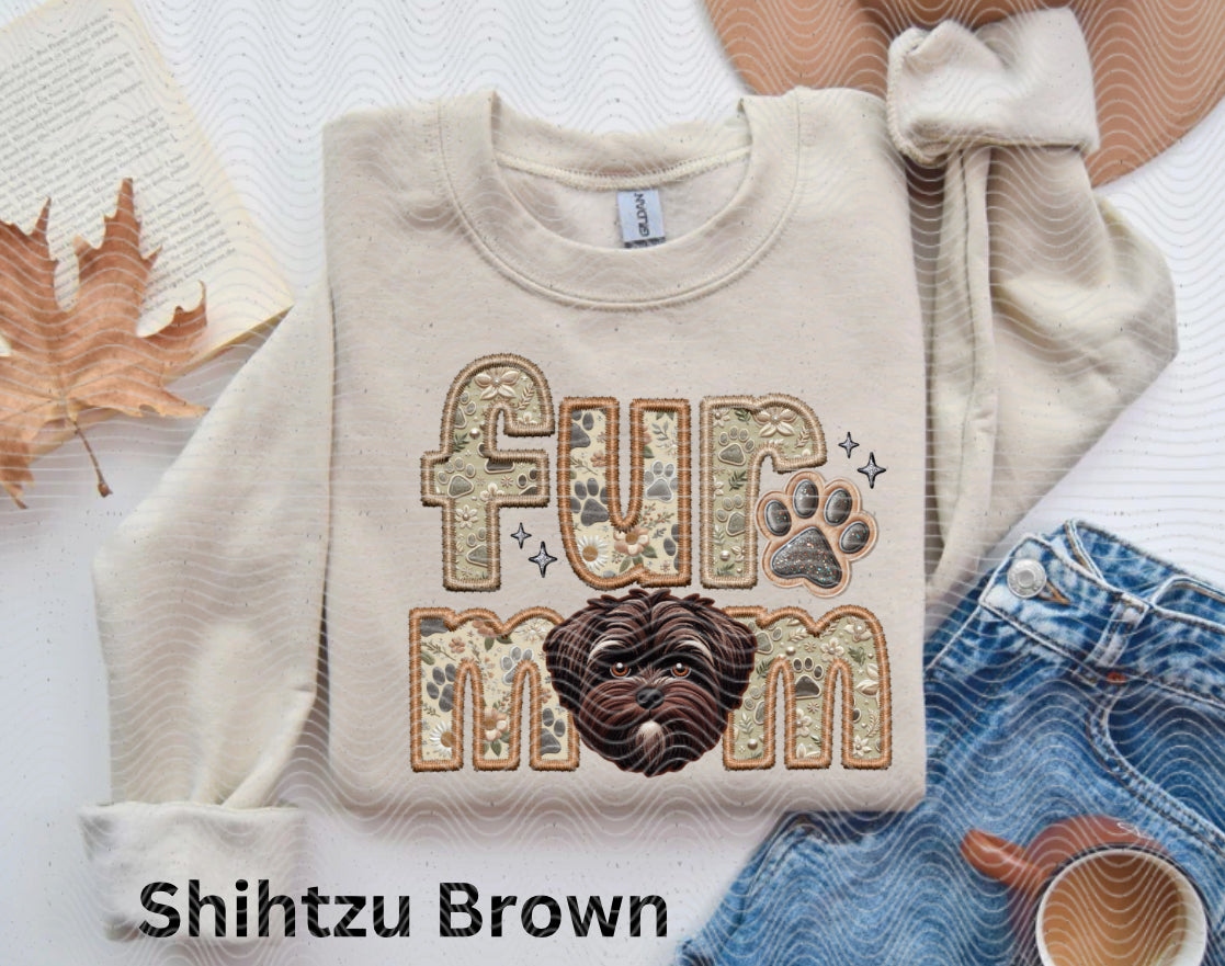 Fur mom Shihtzu Brown