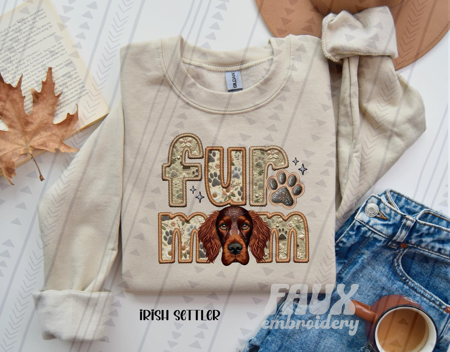 Fur mom Irish Setter