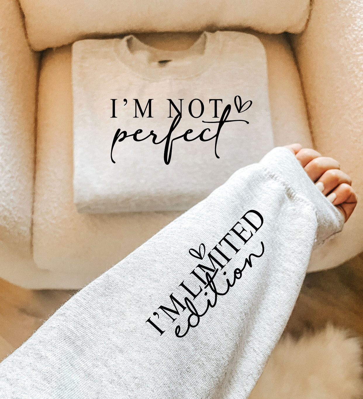 Im not perfect sweatshirt