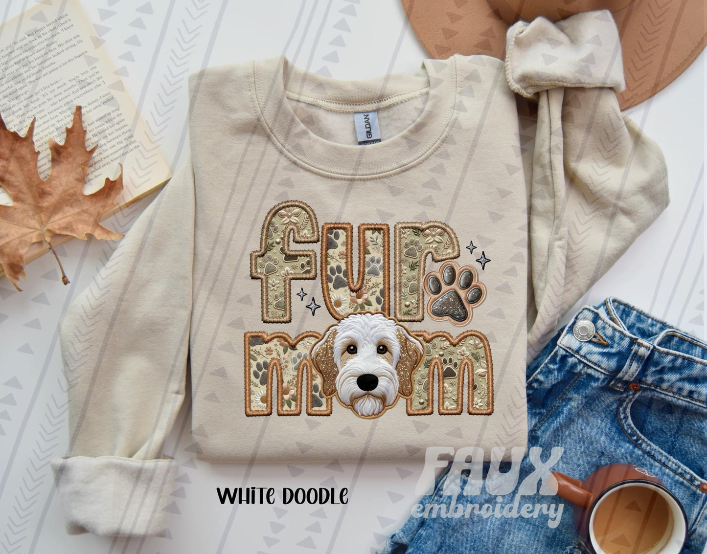 Fur mom White Doodle