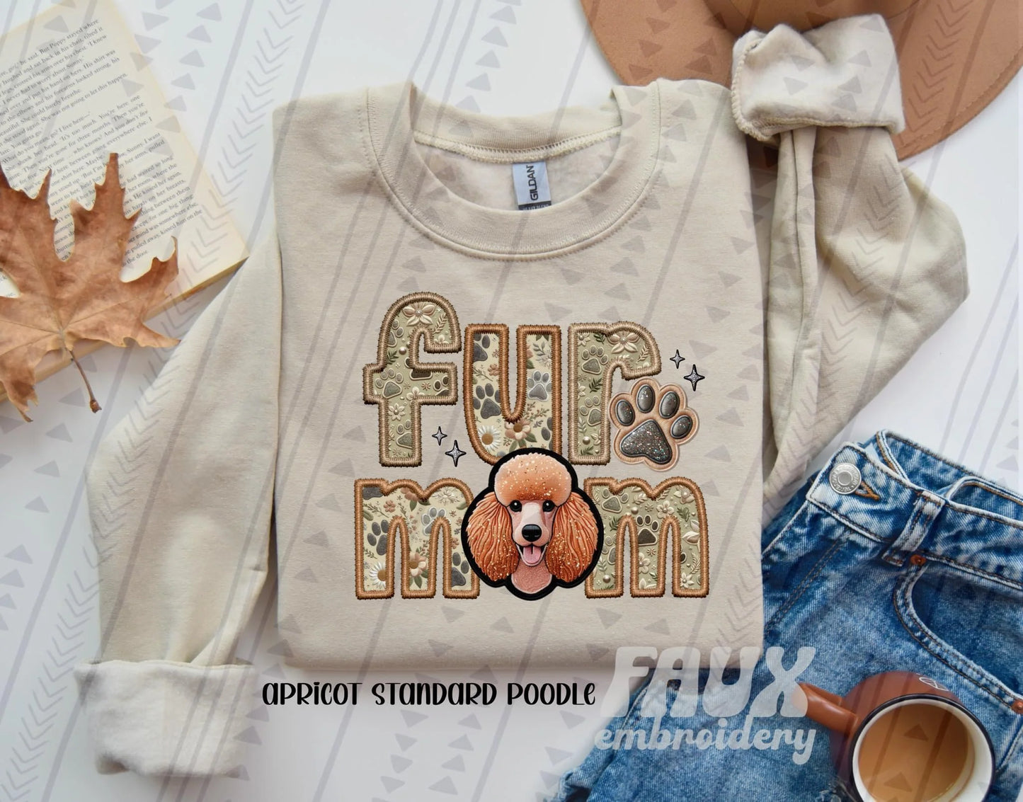 Fur mom Apricot Standard Poodle