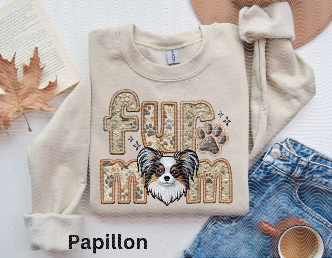 Fur mom Papillon