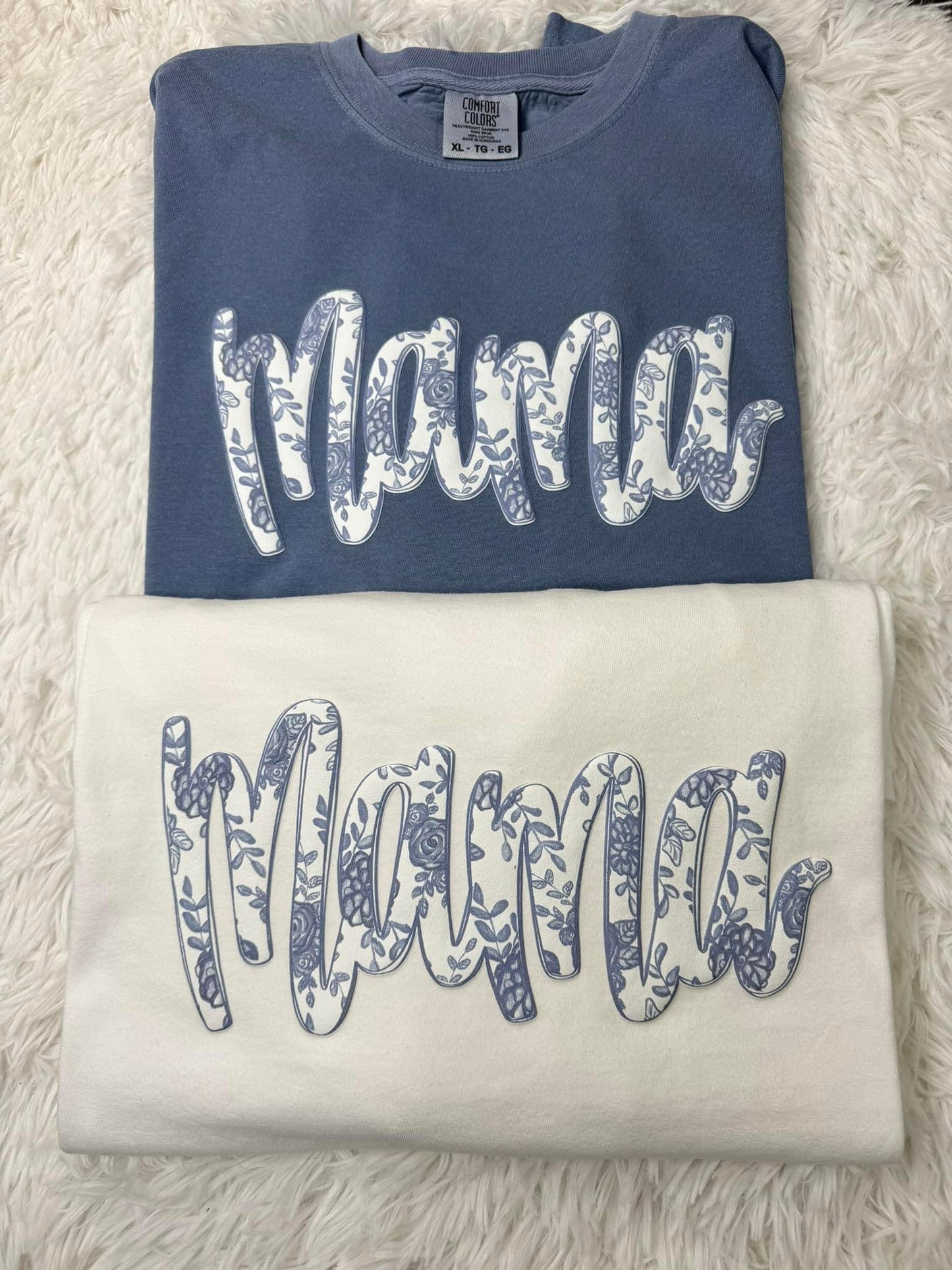 Elegant Puff Mama Comfort Color Tee