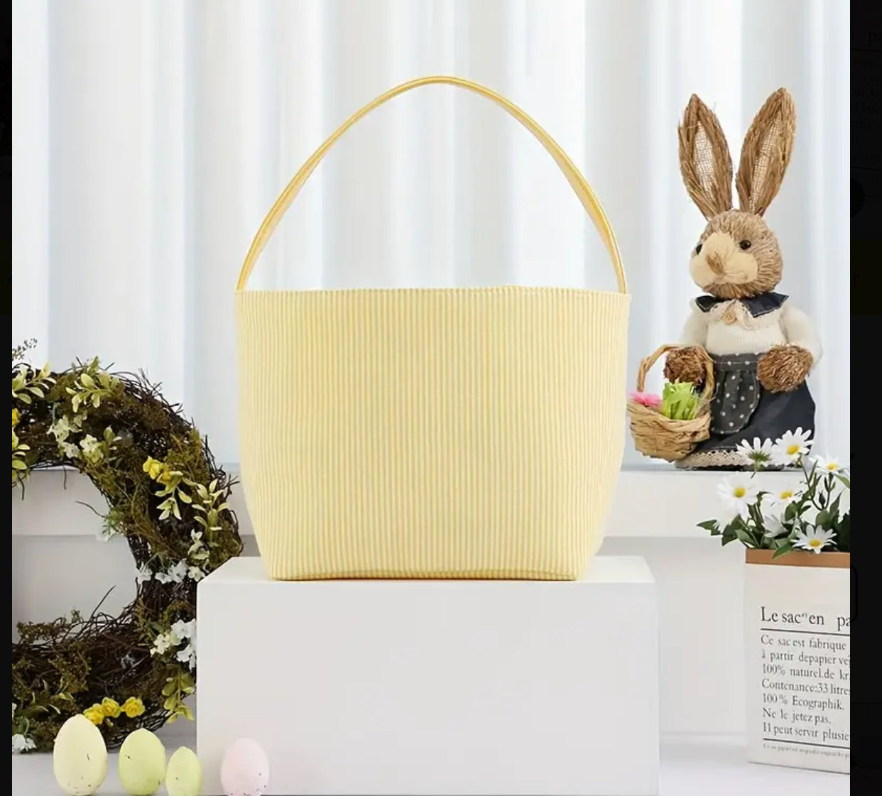 Seersucker Easter Baskets