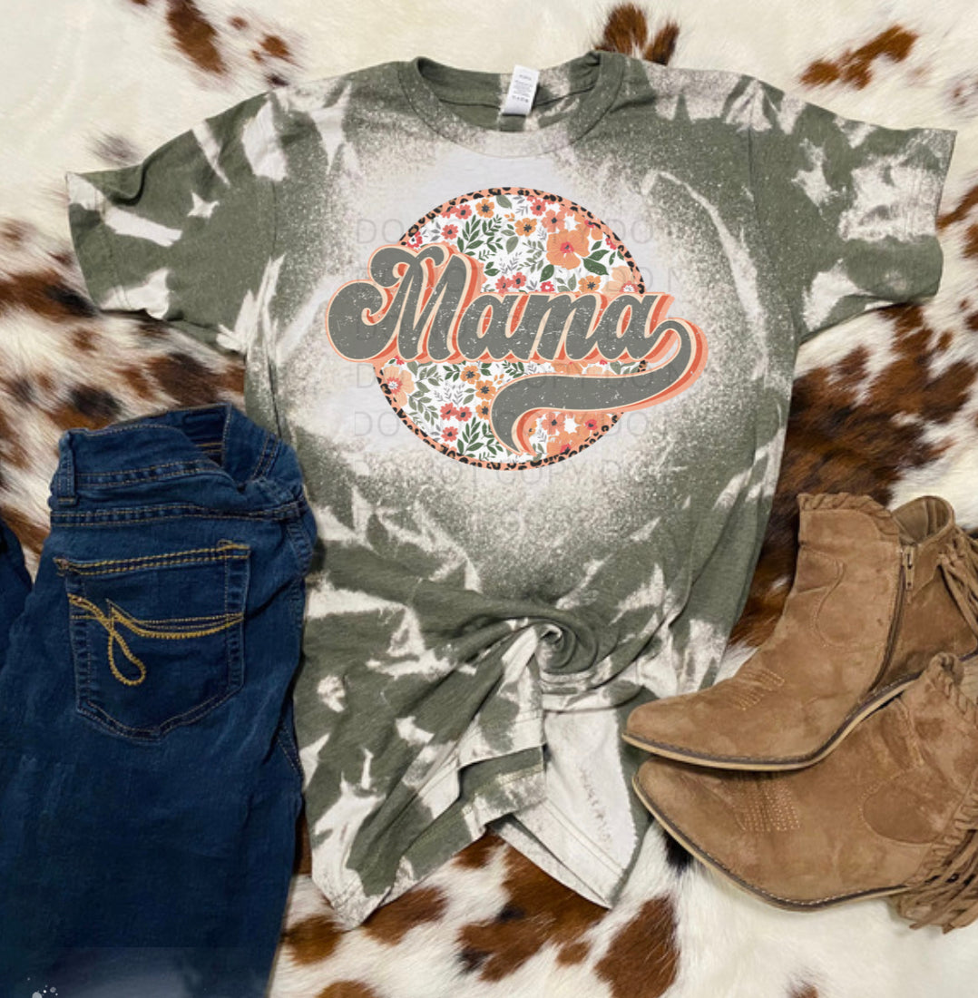 Mama floral Bleach Tee