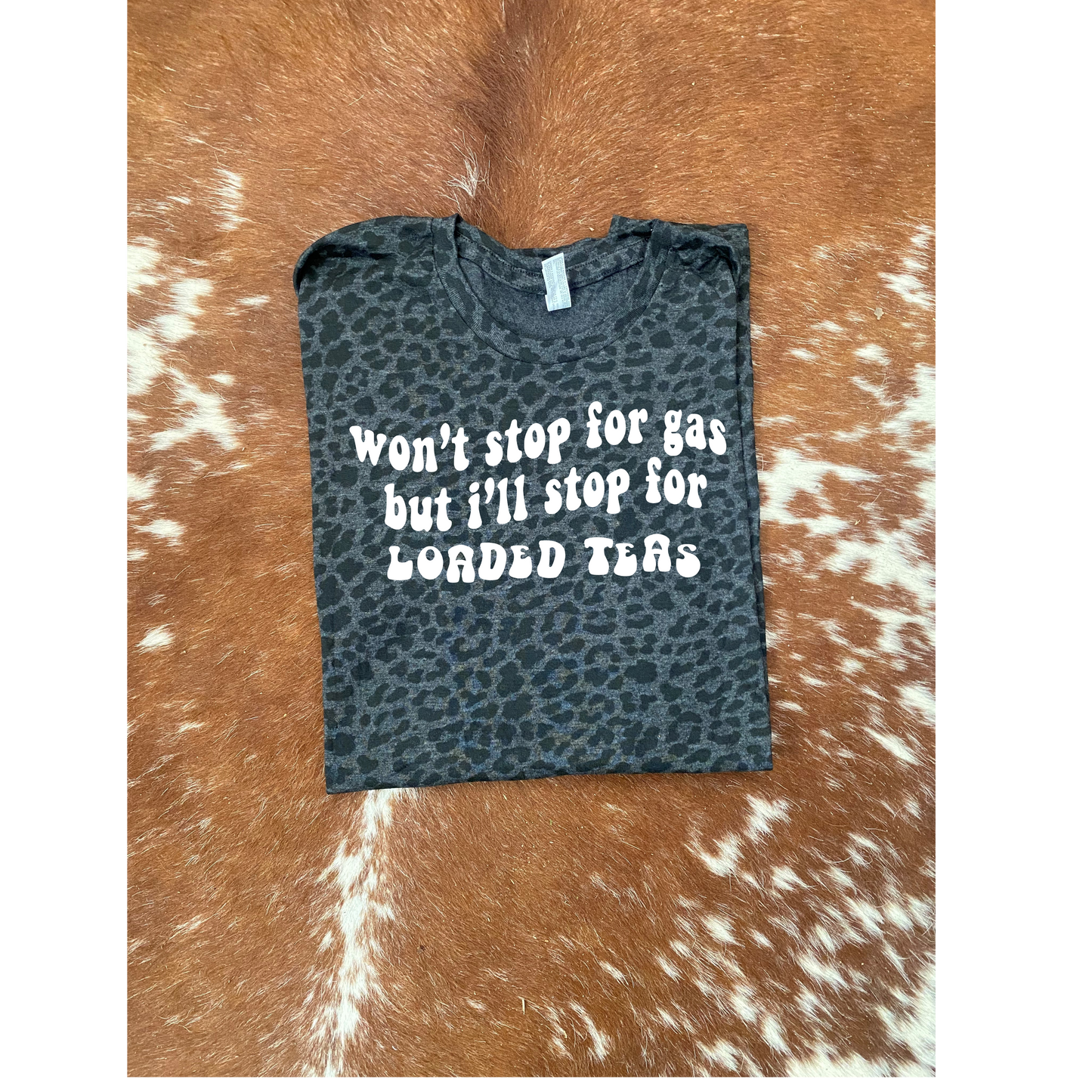 Loaded Teas Black Leopard Tee