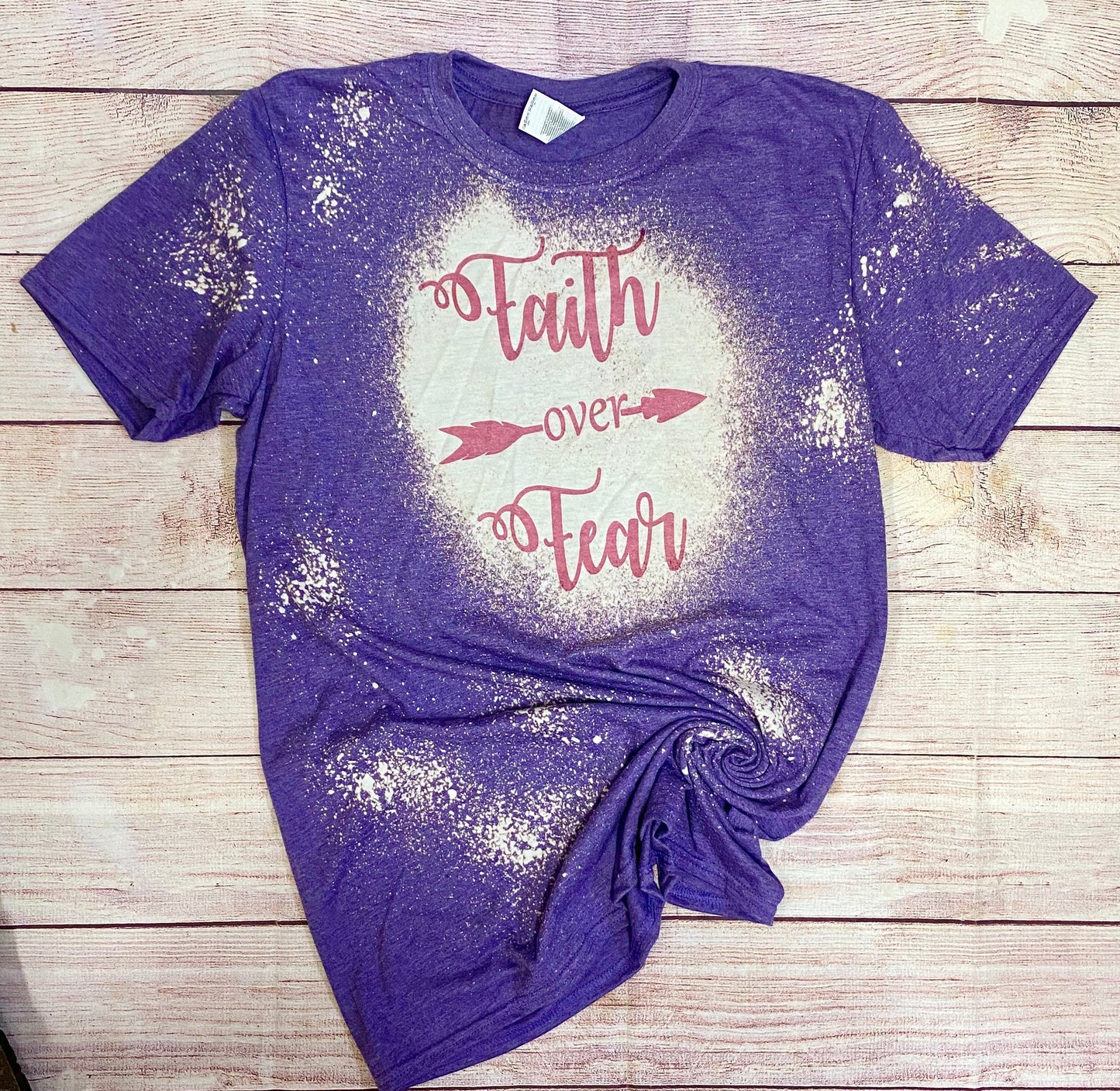 Faith over Fear | Faith over Fear Bleach Shirt | Bleach Tee | Bleach Shirt | Bleached Shirt