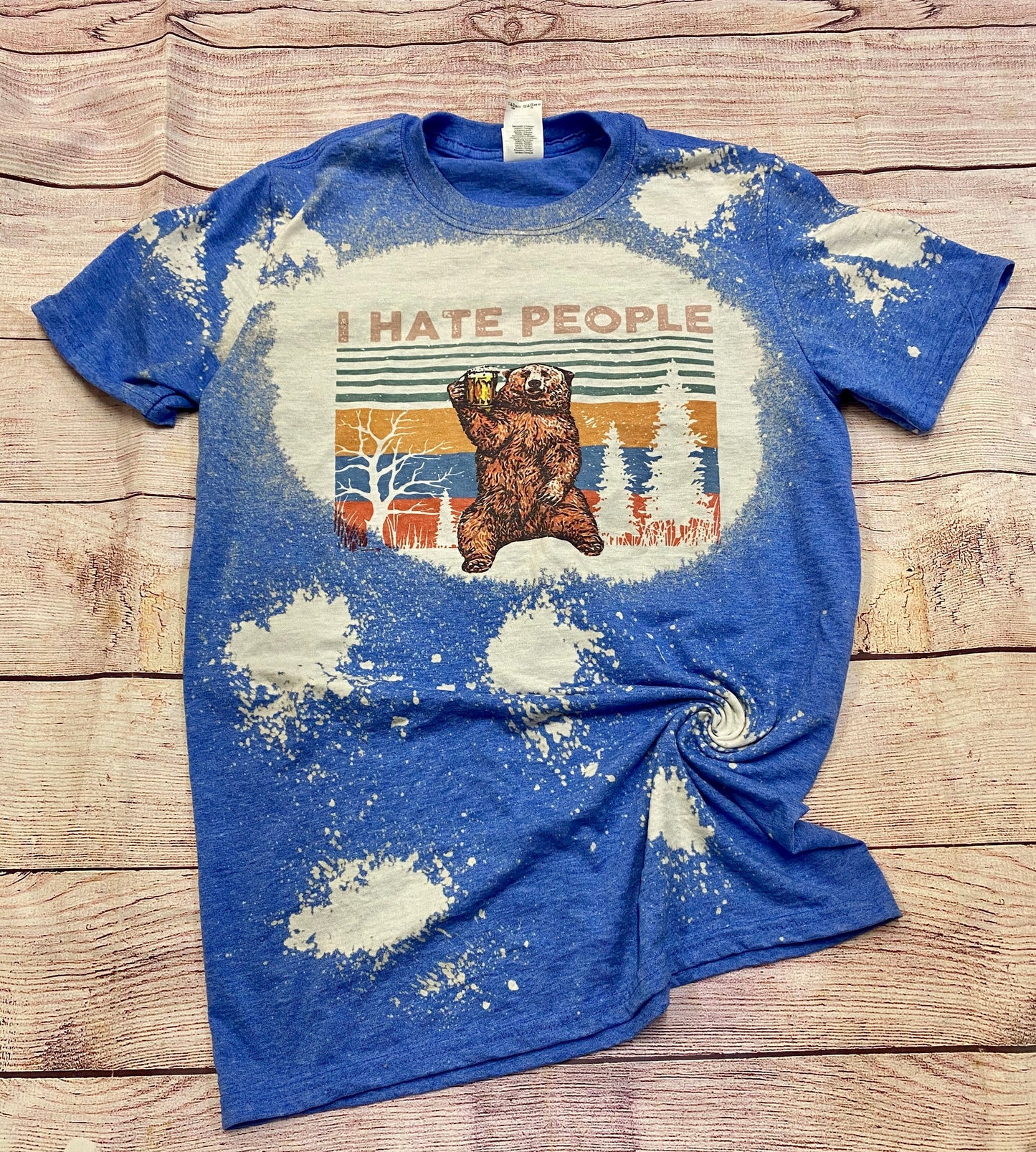 I hate people | I hate people Bleach Shirt | Bleach Tee | Bleach Shirt | Bleached Shirt