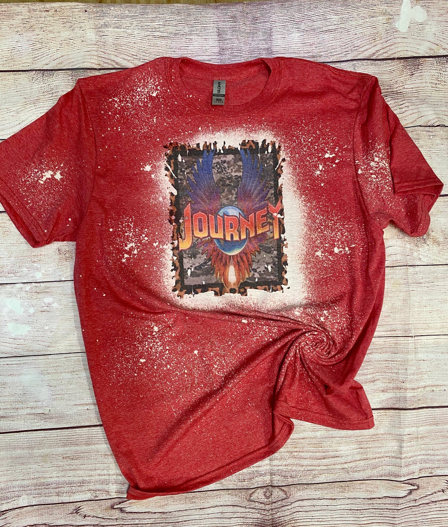 Journey | Journey Bleach Shirt | Bleach Tee | Bleach Shirt | Bleached Shirt