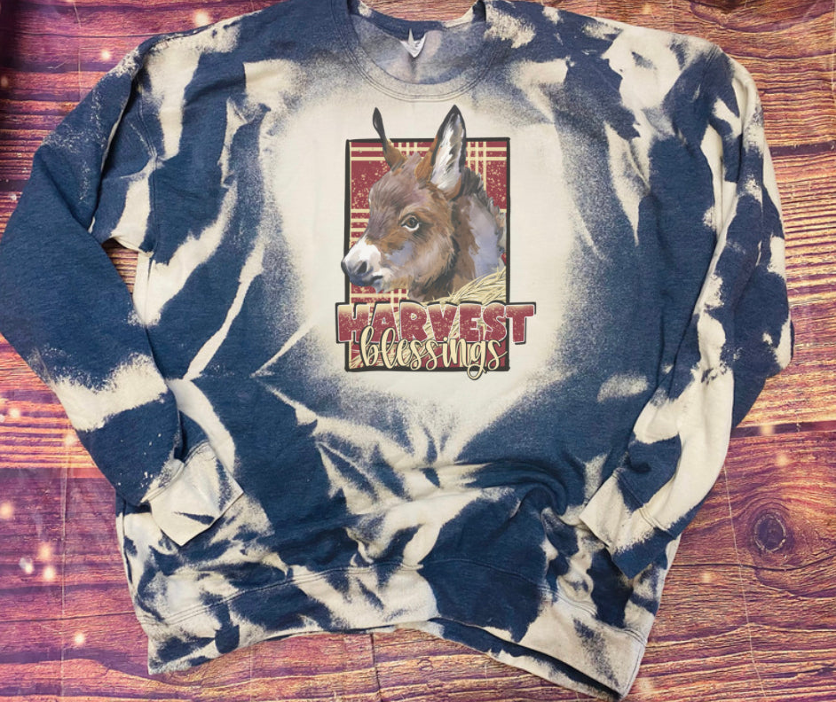 Harvest Blessings Bleach Sweatshirt