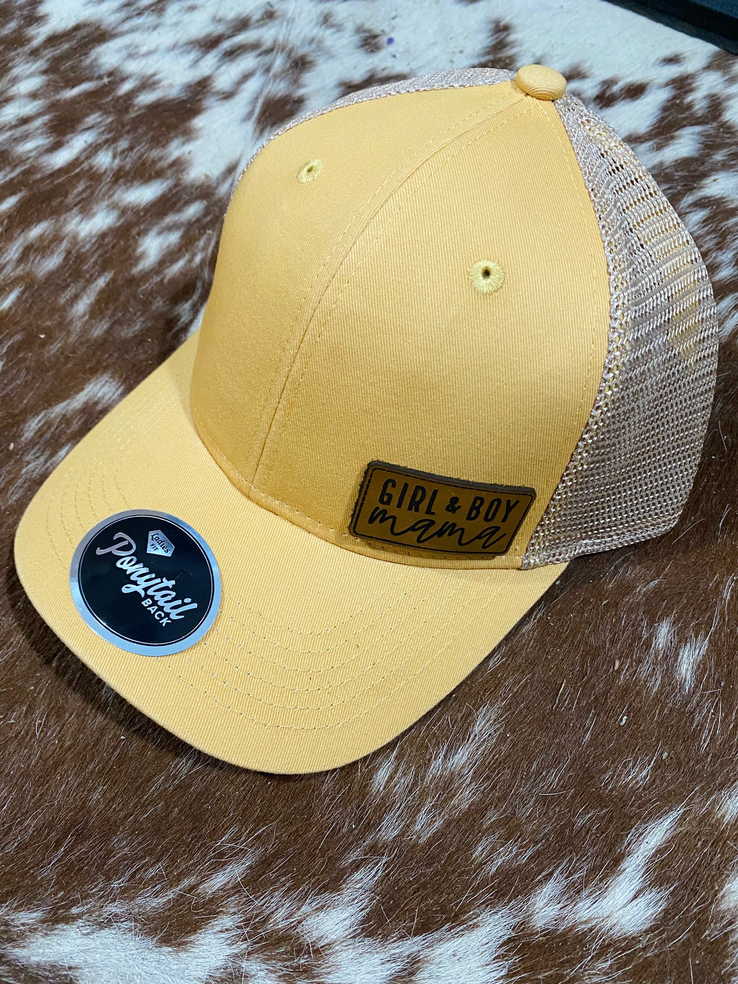 Girl & Boy Mama Ponytail Hat