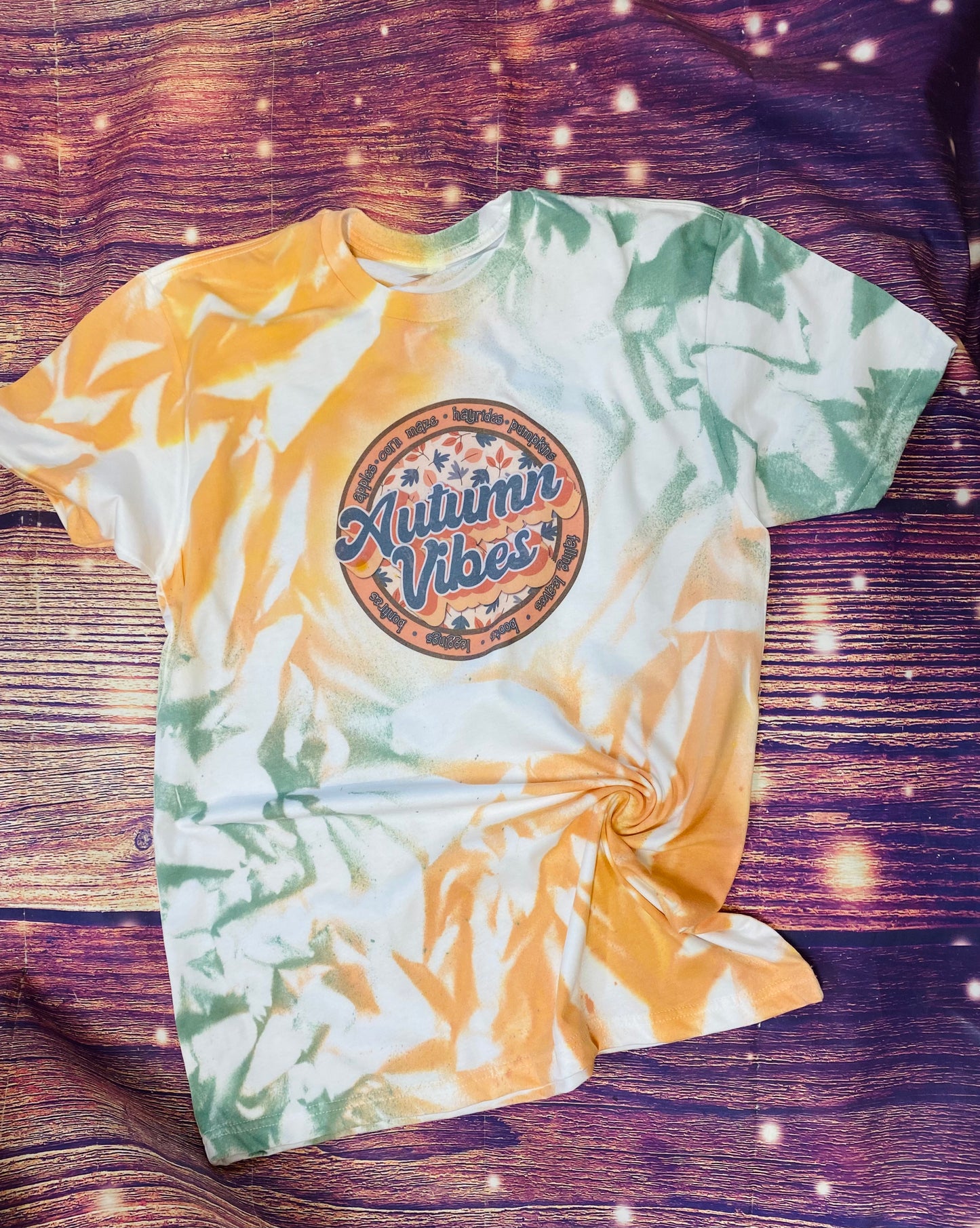 Autumn Vibes Tie Dye tee