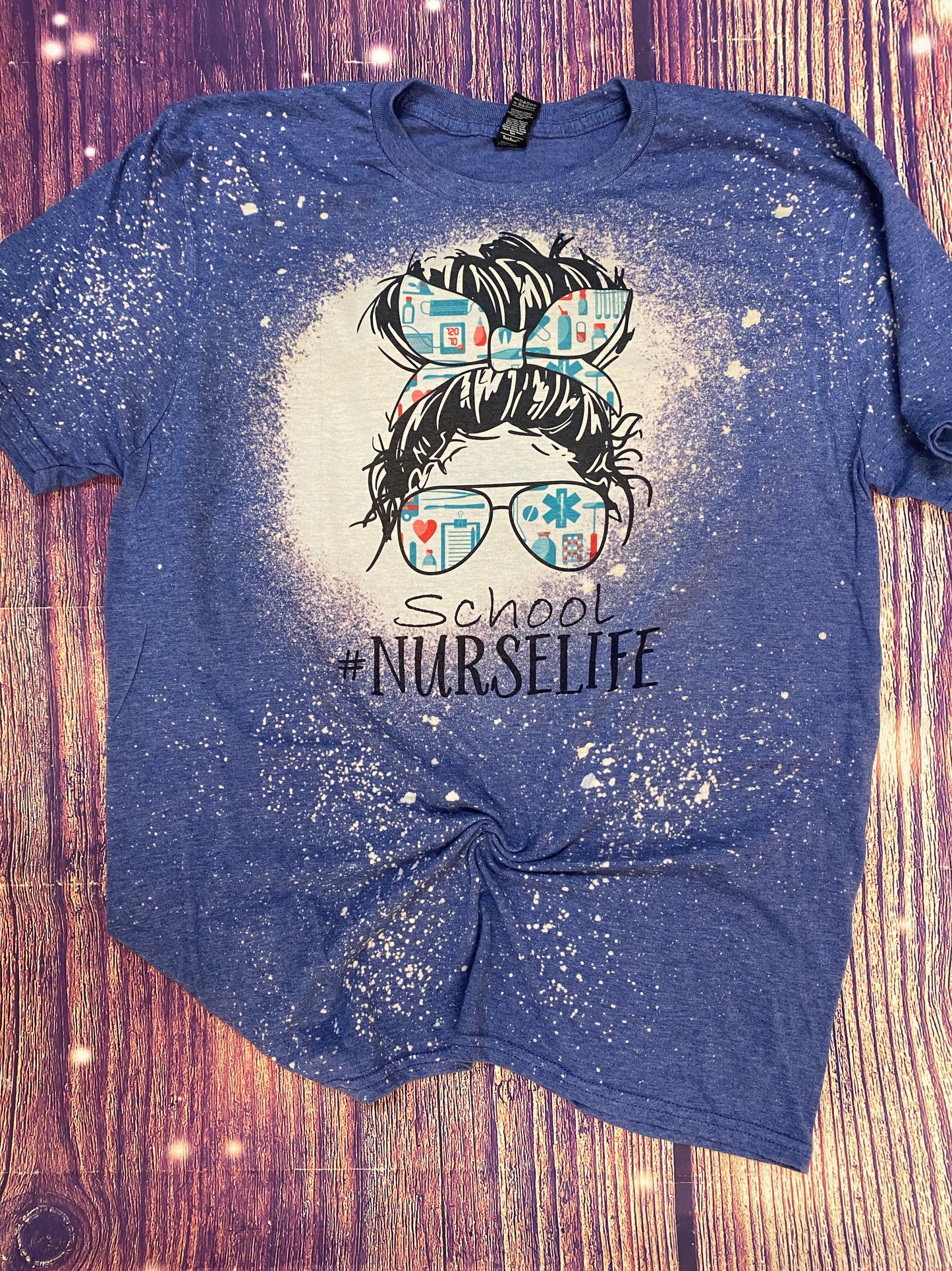 School Nurse Life Bleach Tee