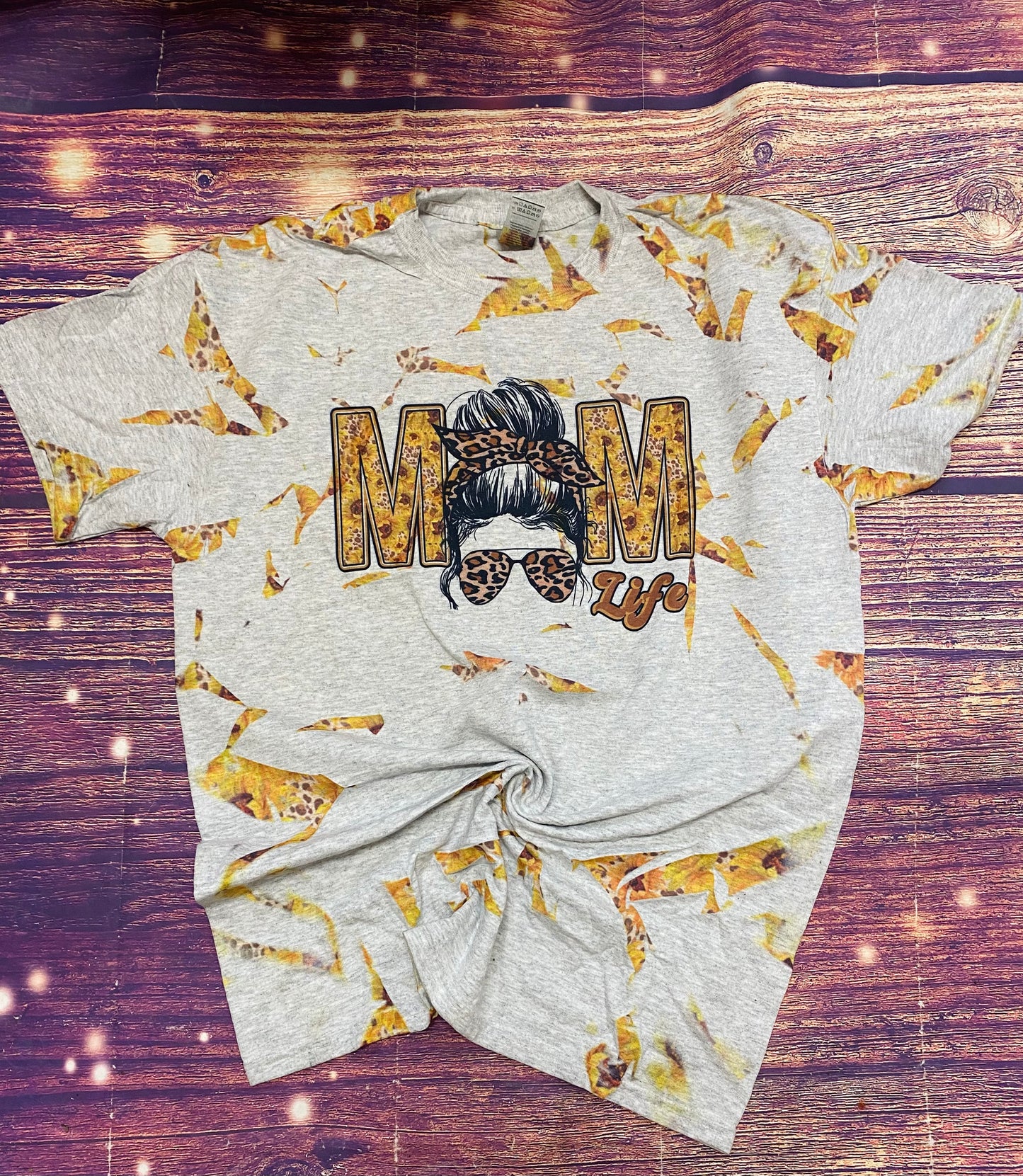 Sunflower MomLife Sublimation Tie Dye tee