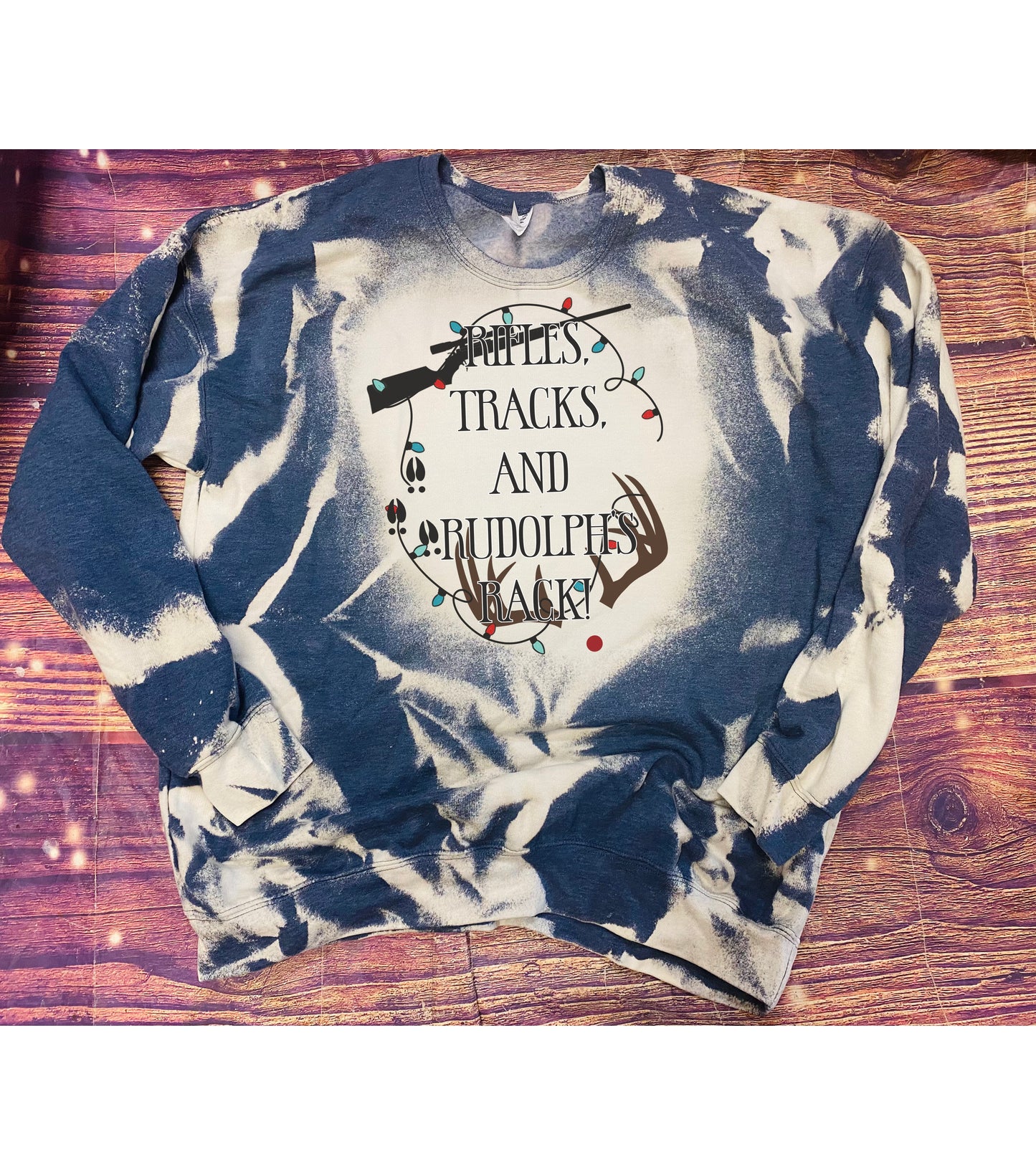 Rifles Tracks Christmas Bleach Sweatshirt