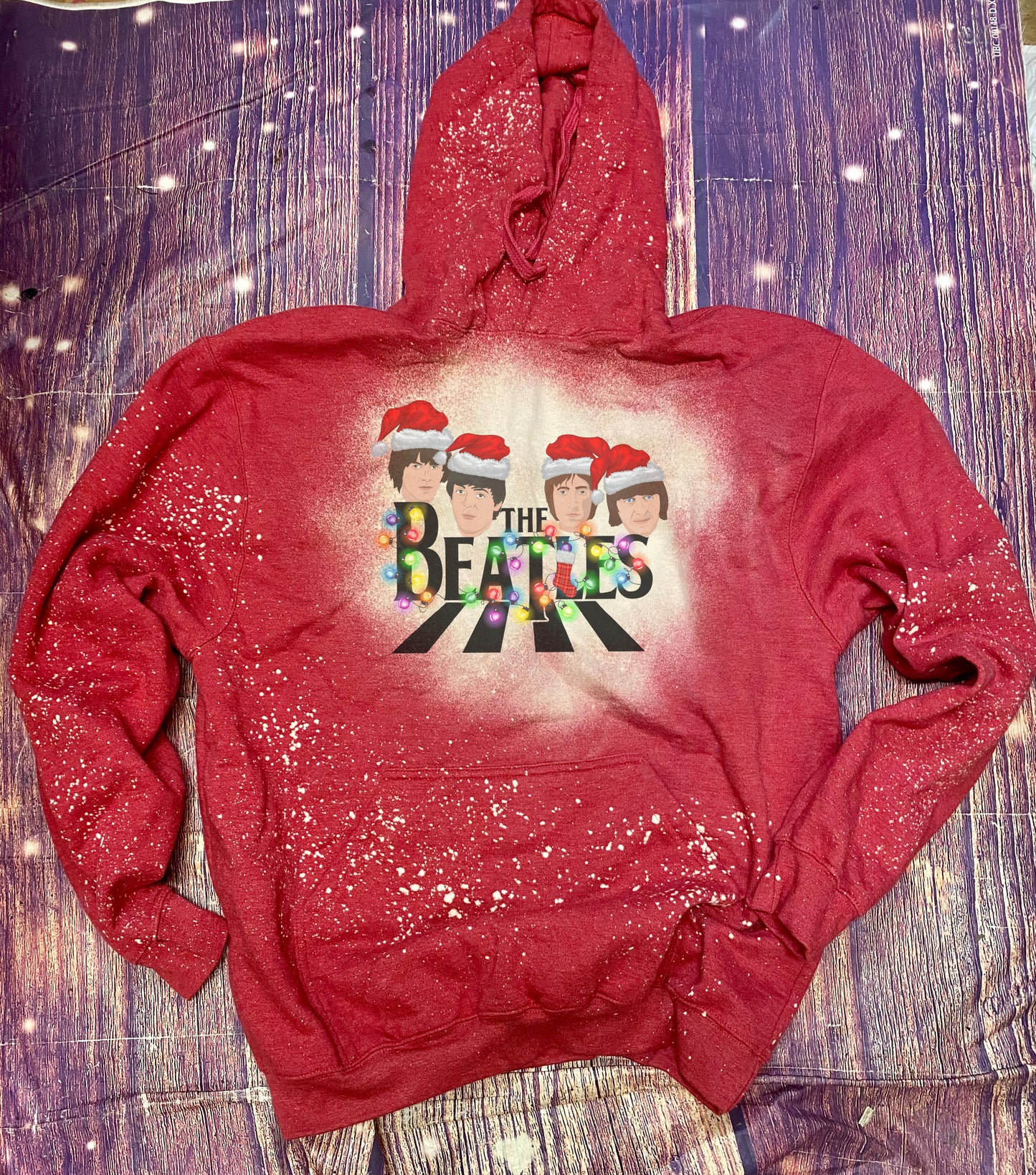 Beatles Christmas Bleach Hoodie