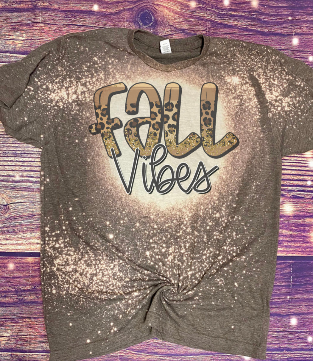Fall Vibes Bleach Tee