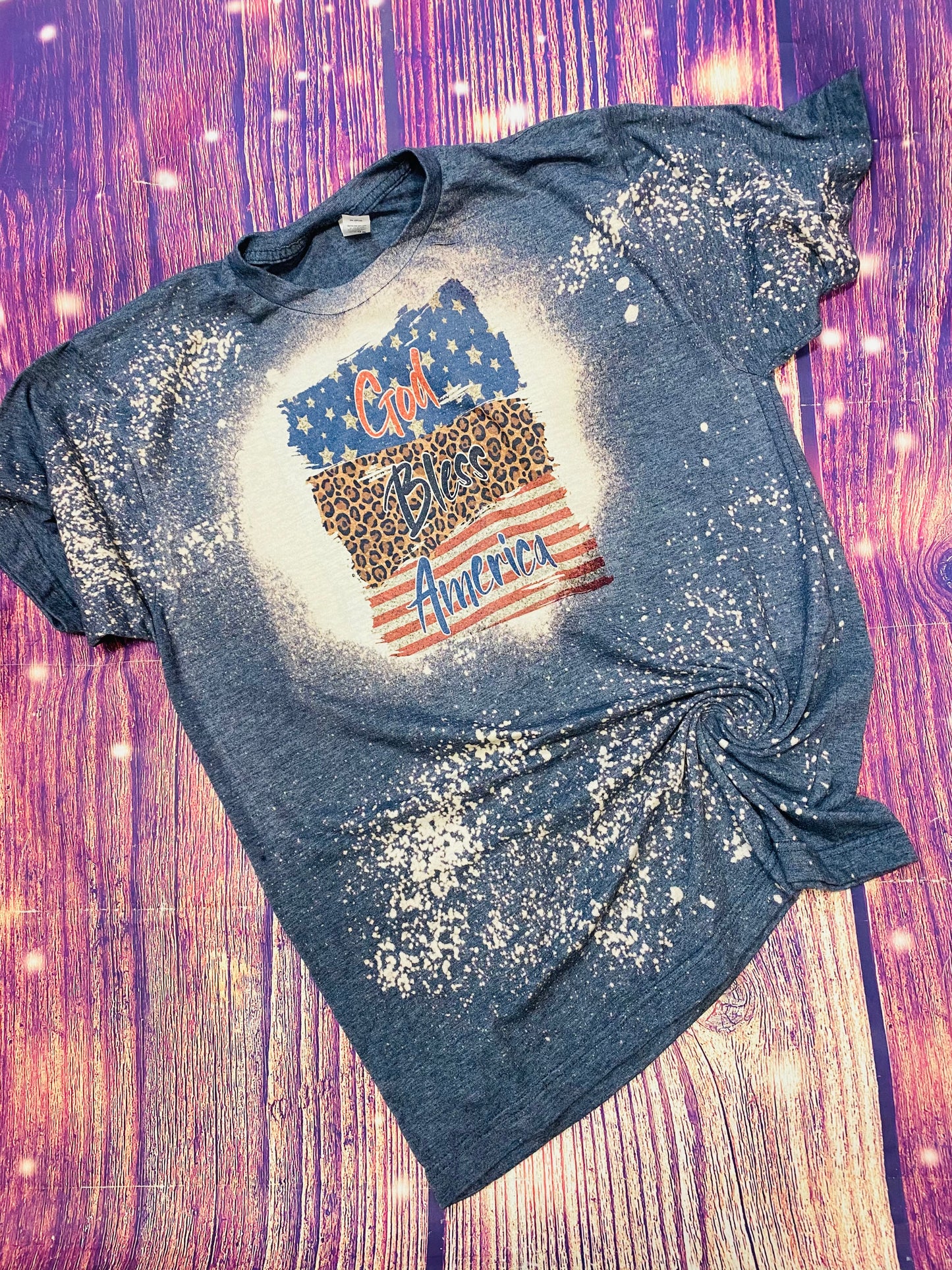 God Bless America Bleach Tee