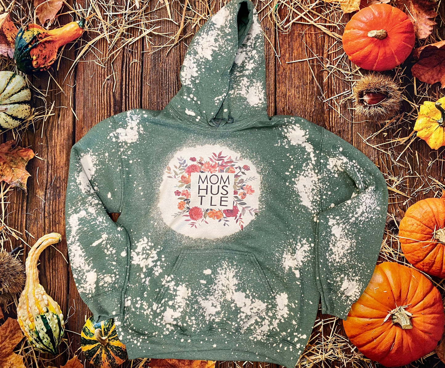 Mom Hustle Bleach Hoodie