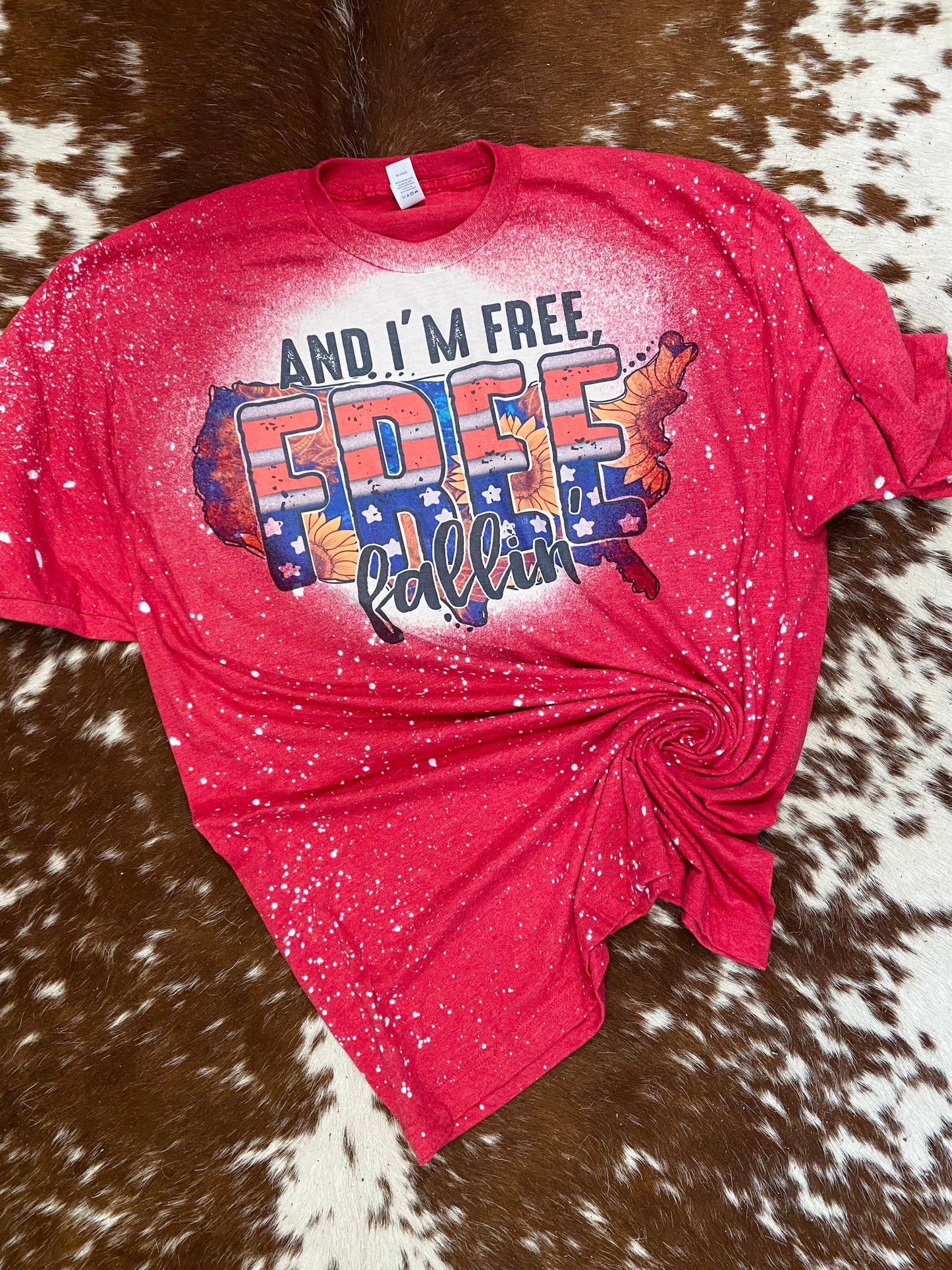 Patriotic free Fallin’ Bleach Tee