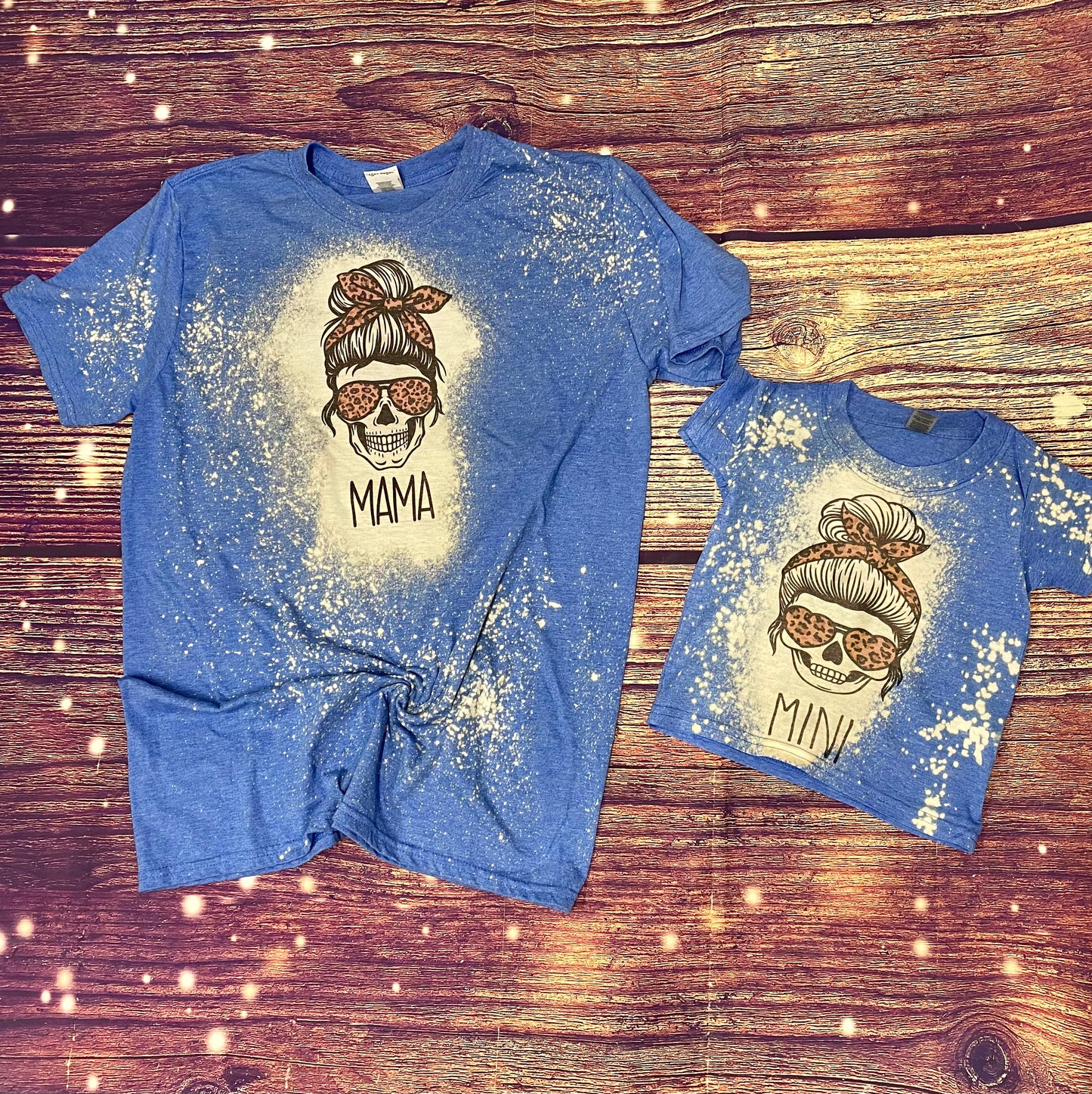 Mama and Me Set | Mama and Mini Bleach Shirt Set