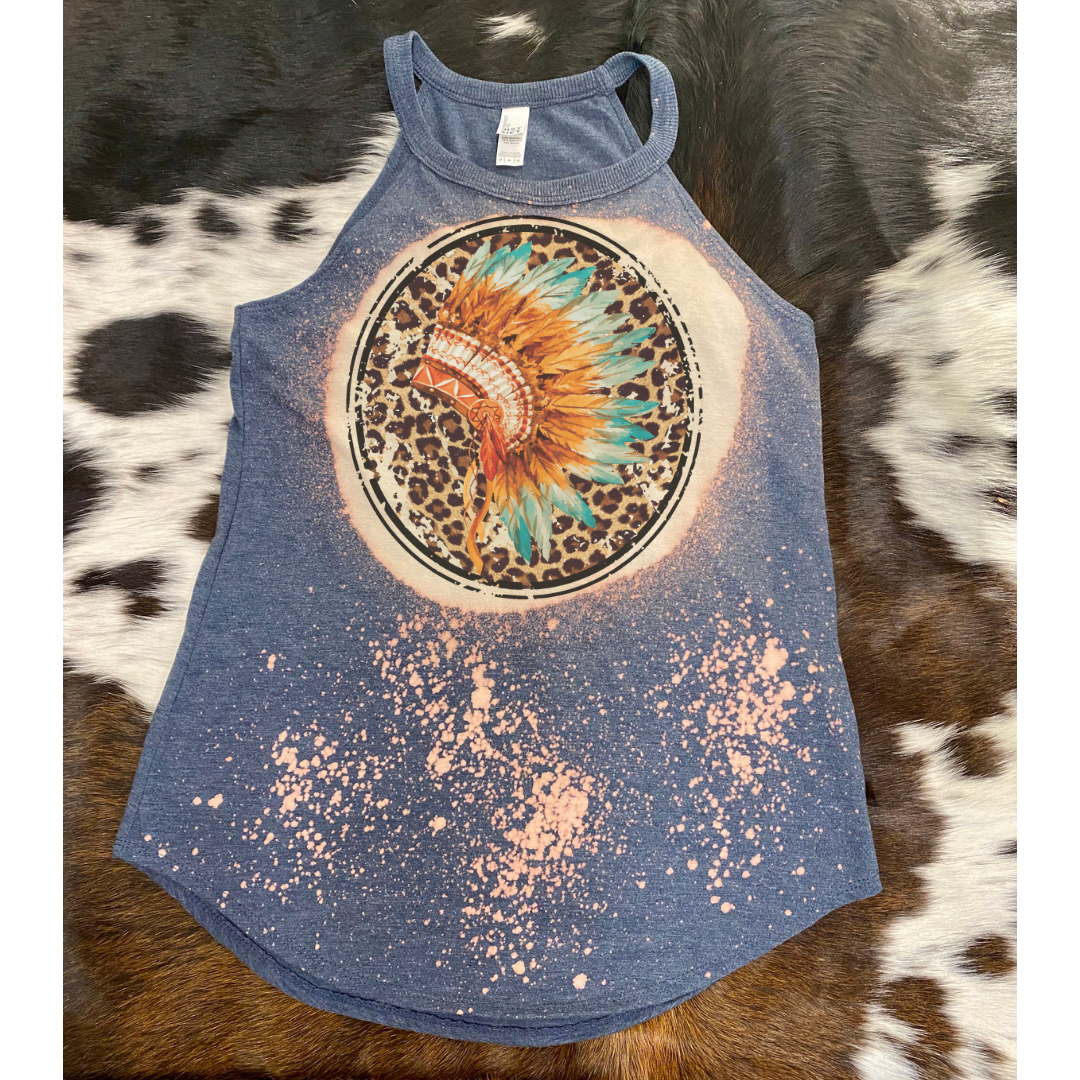 Indian headdress Bleach Rocker Tank
