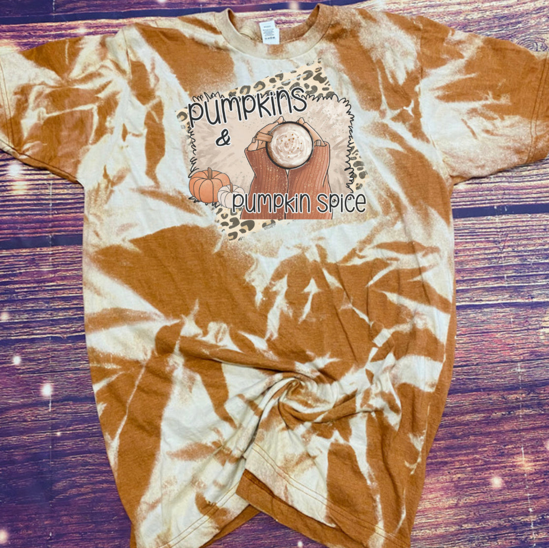 Pumpkins & Pumpkin Spice Bleach Tee