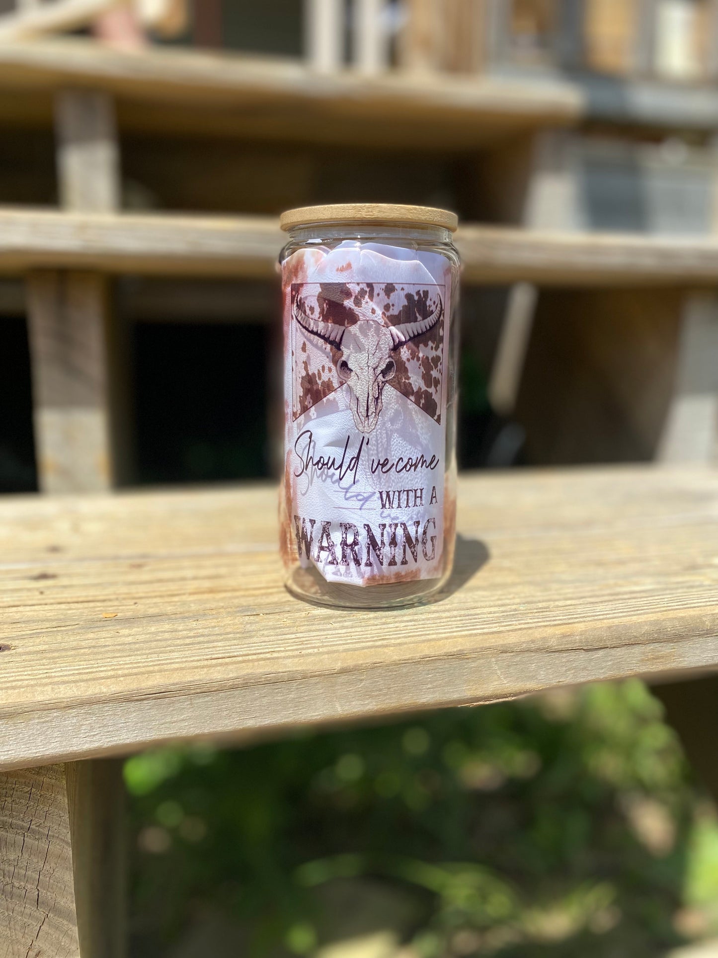 Should’ve come with a Warning Glass Tumbler