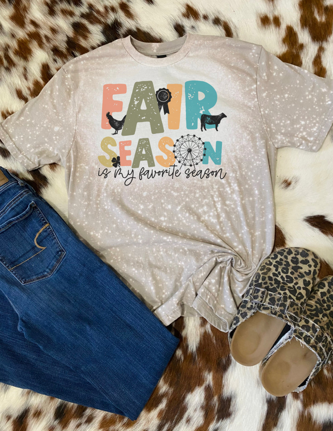 Fair Fall Bleach Tee