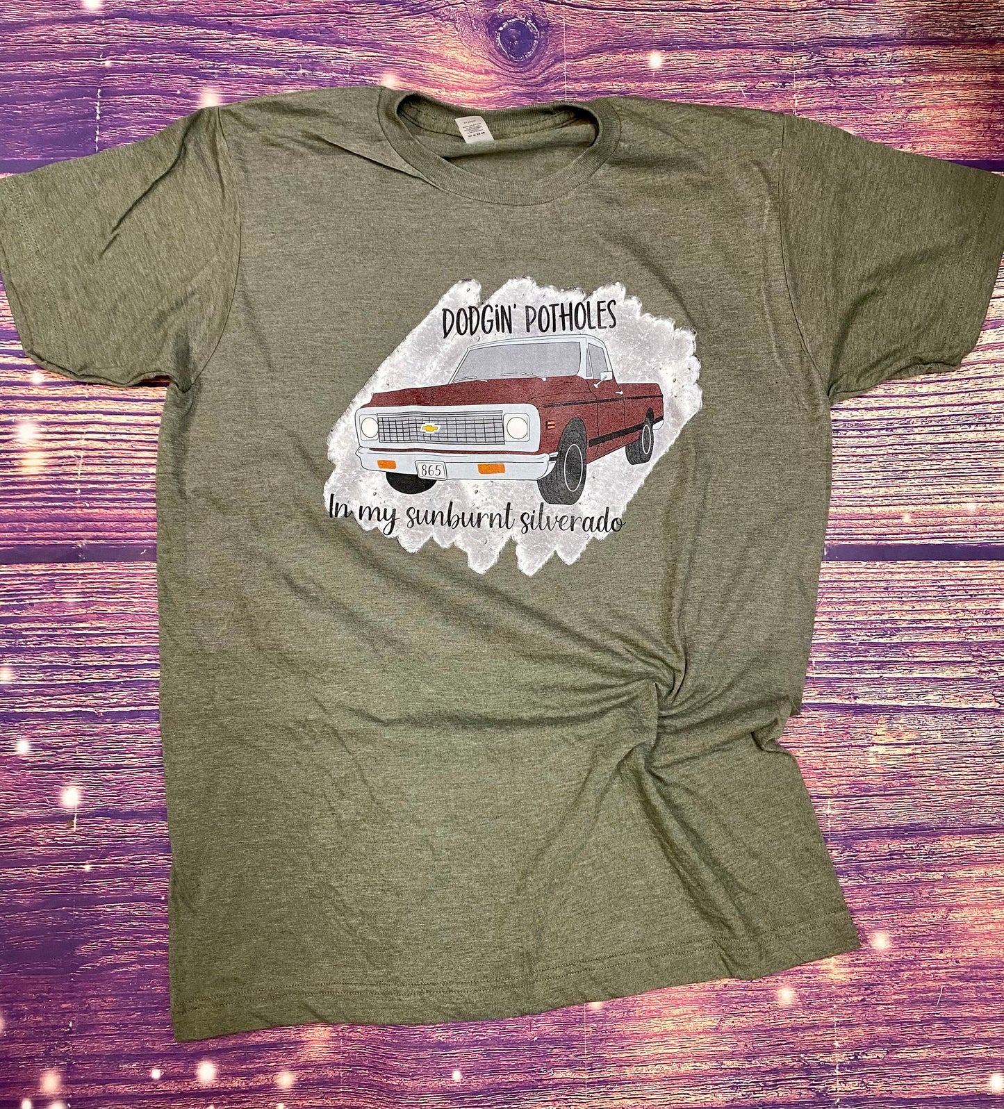 Dodging potholes screen Printed Shirt