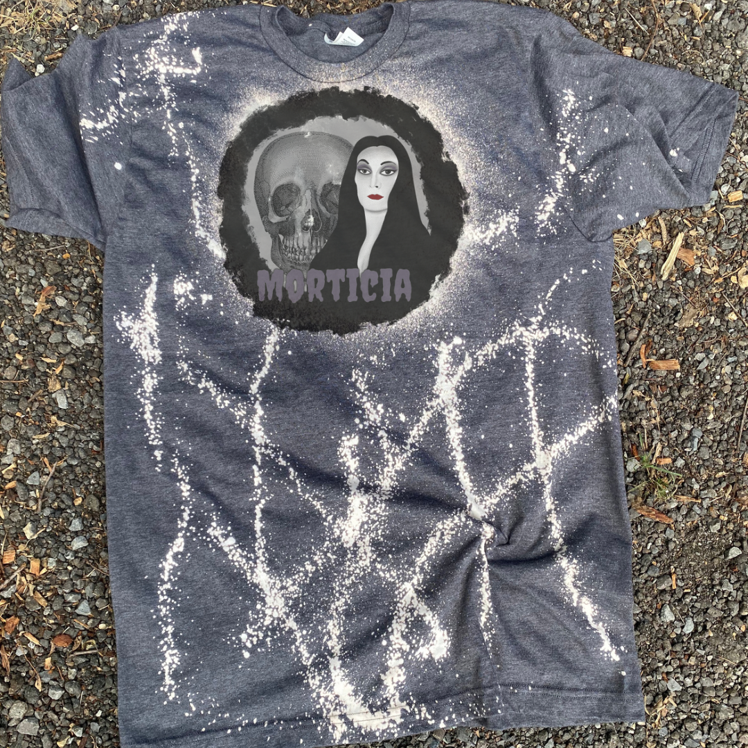 Morticia Halloween Bleach Tee