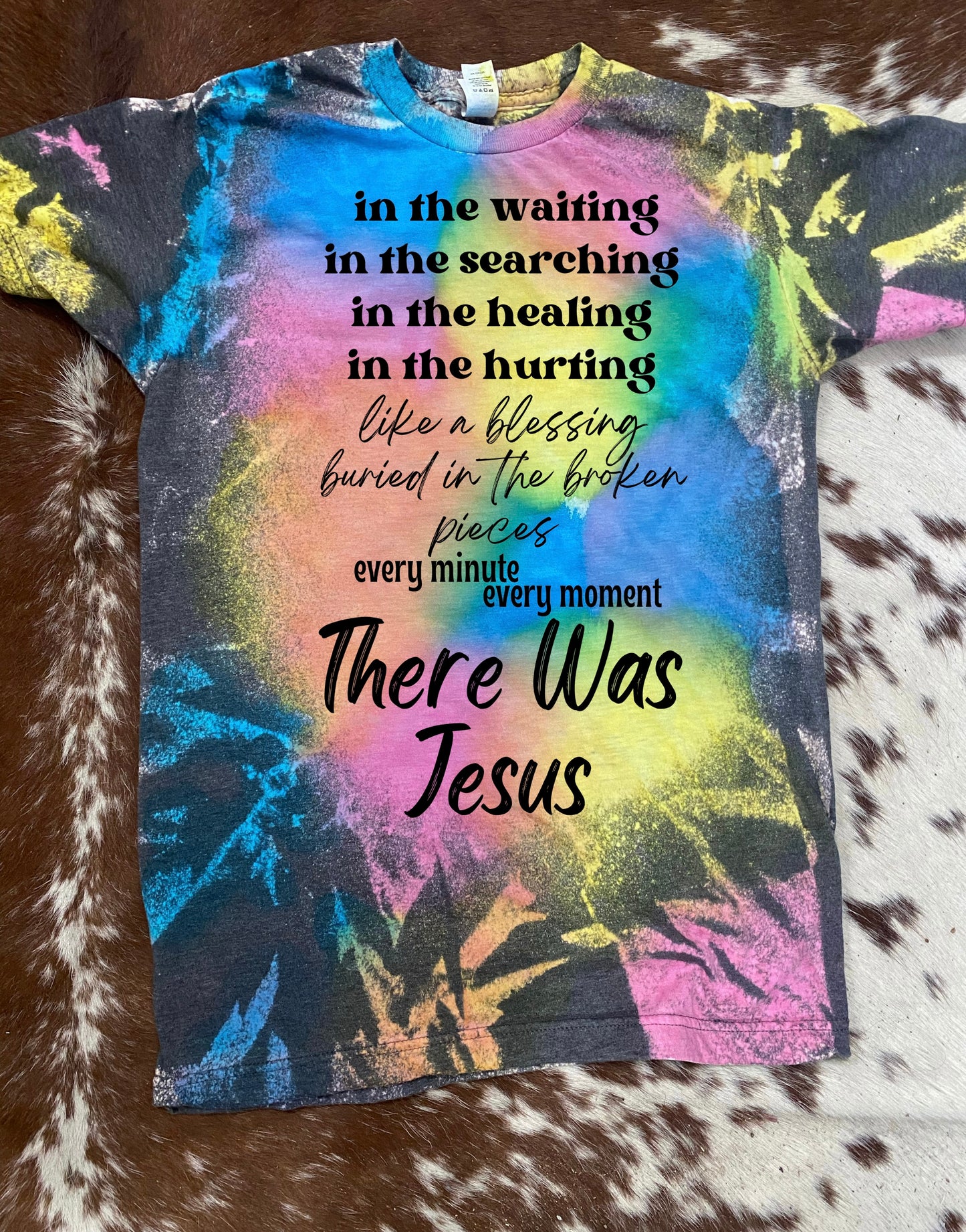 There was Jesus reverse tie dye Tee