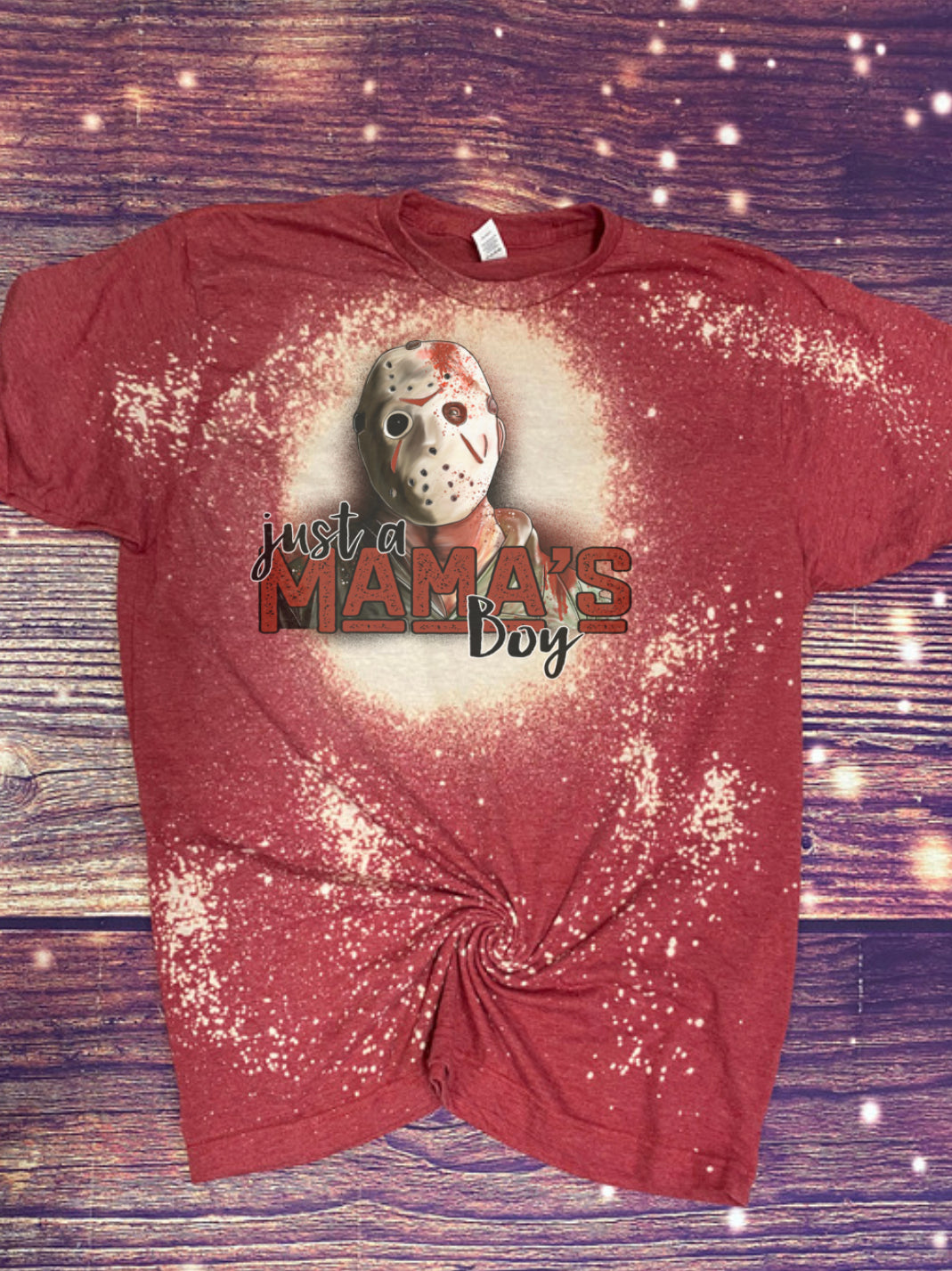 Just a Mama’s Boy Halloween Bleach Tee