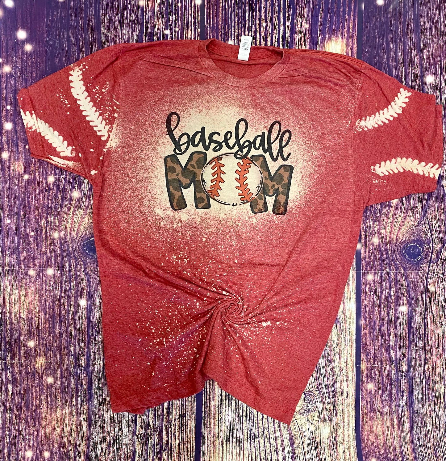 BaseBall Mom Bleached Shirt