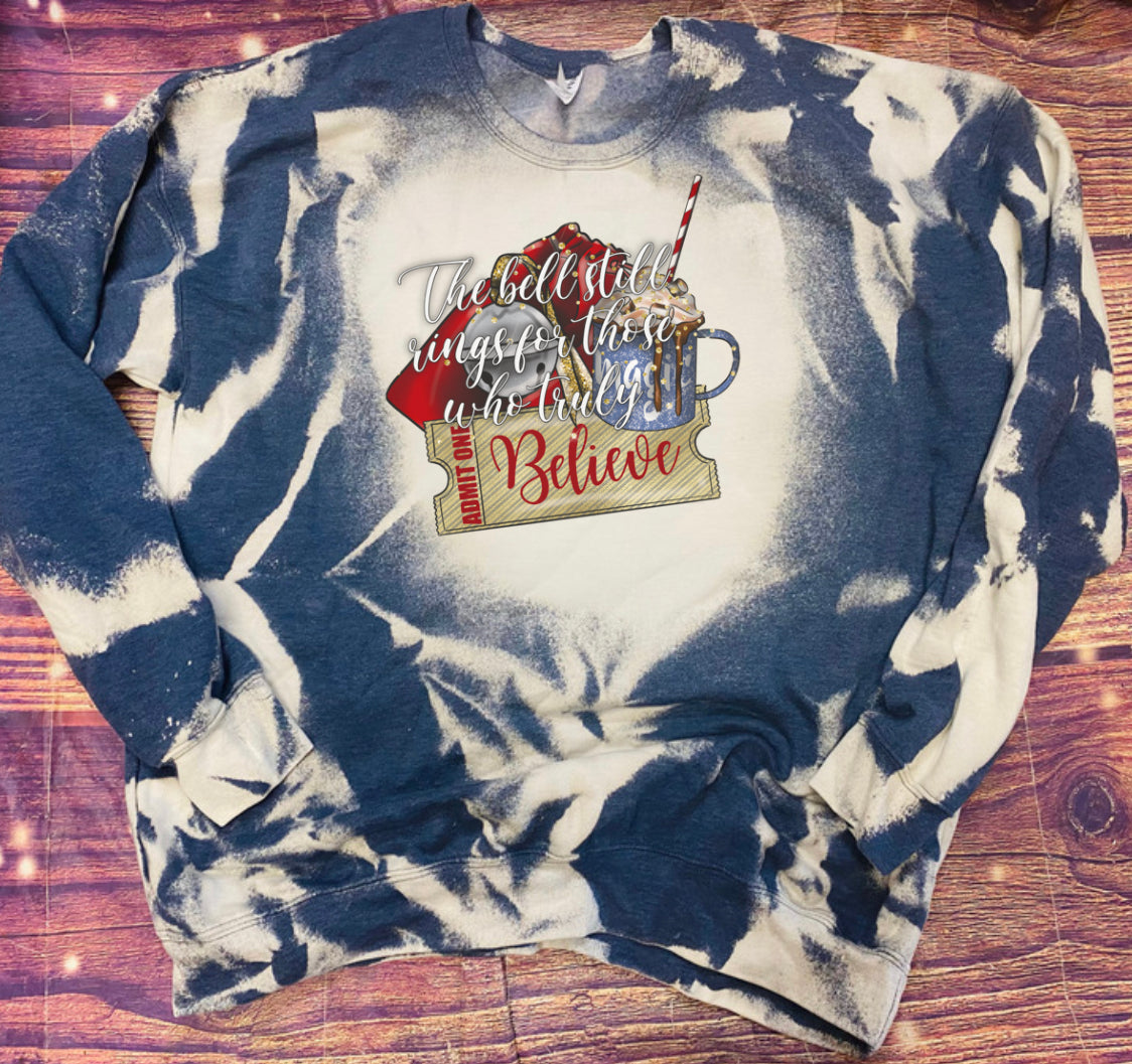 Believe Christmas Bleach Sweatshirt