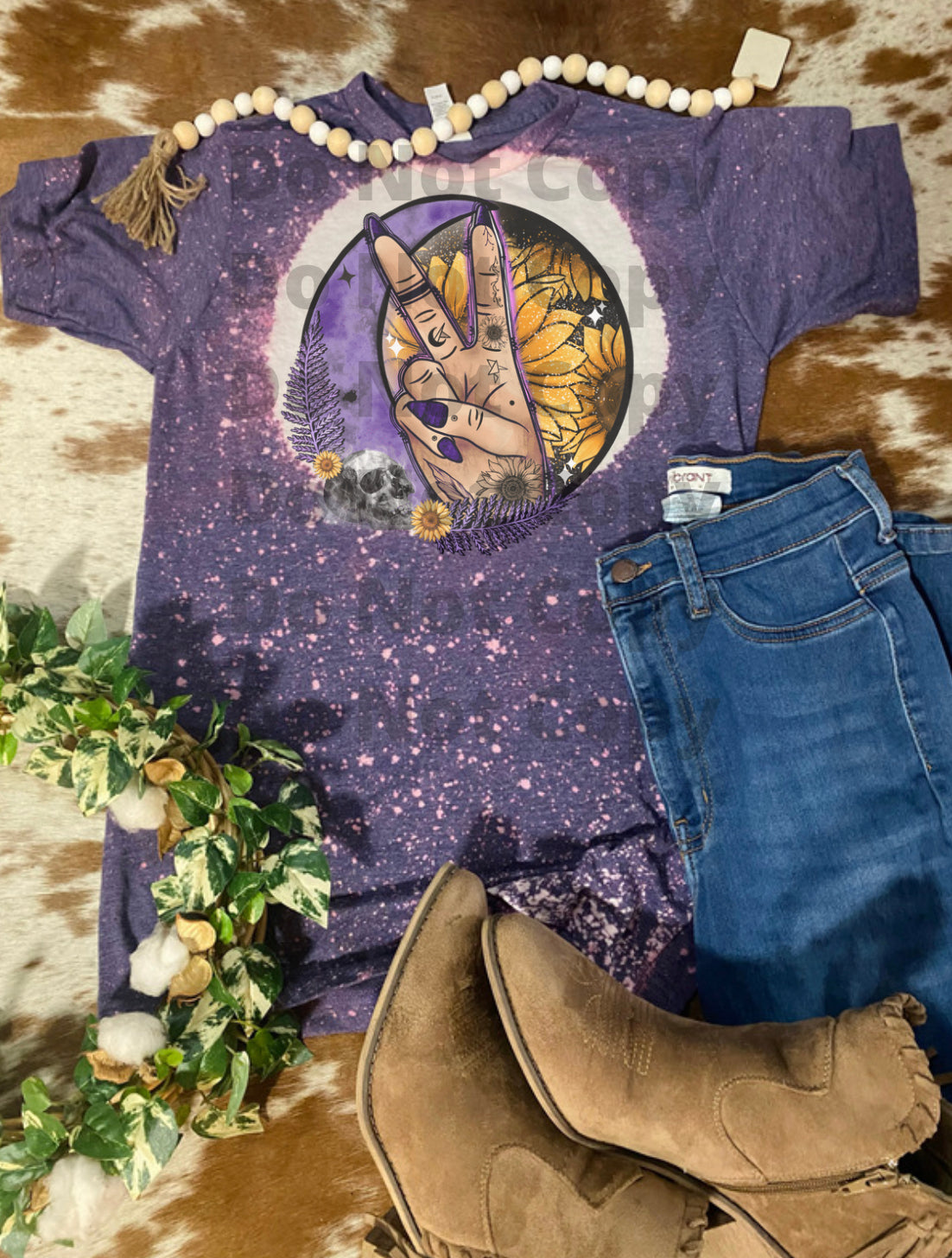 Witch Hand Halloween Bleach Tee