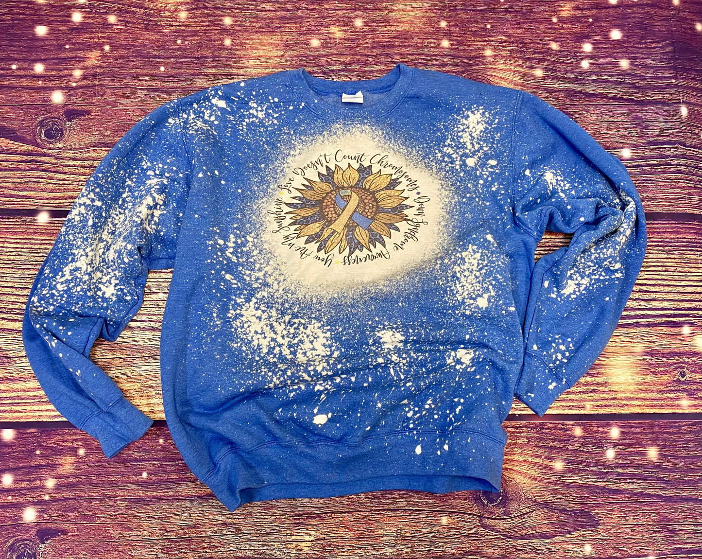 Love Doesn’t count Chromosomes | Down Syndrome Bleach Sweatshirt