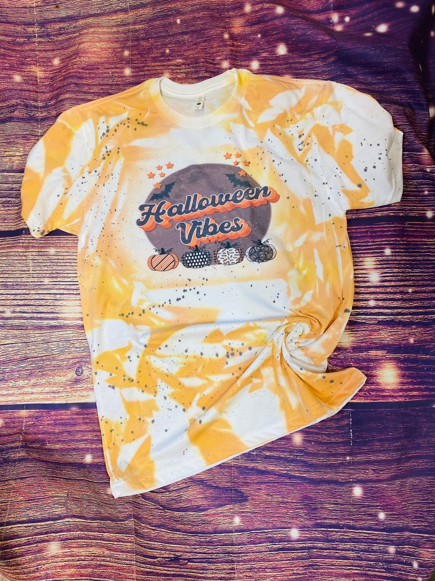 Halloween Vibes Tie Dye tee
