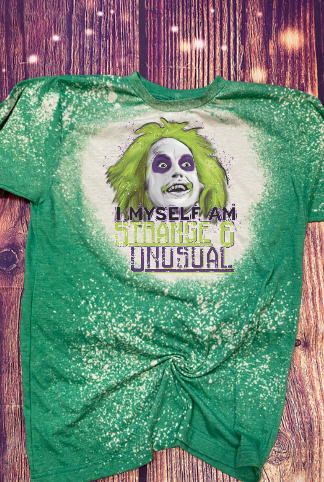 Strange and Unusual Halloween Bleach Tee