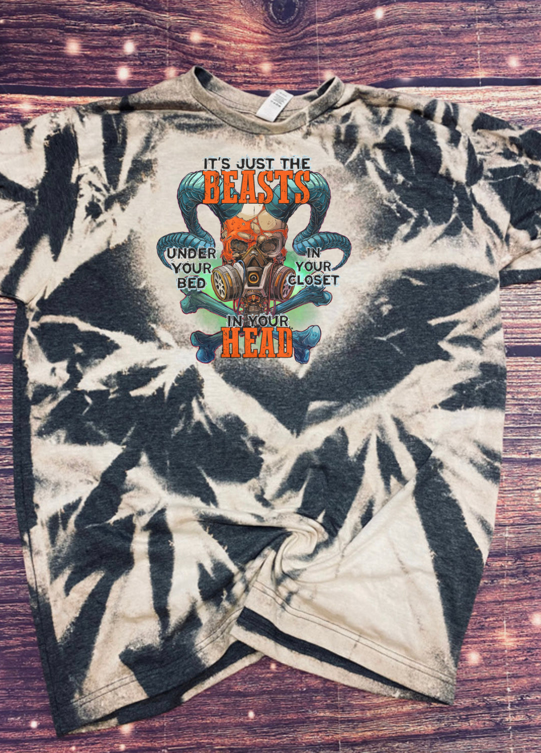 Beasts Head Halloween Bleach Tee