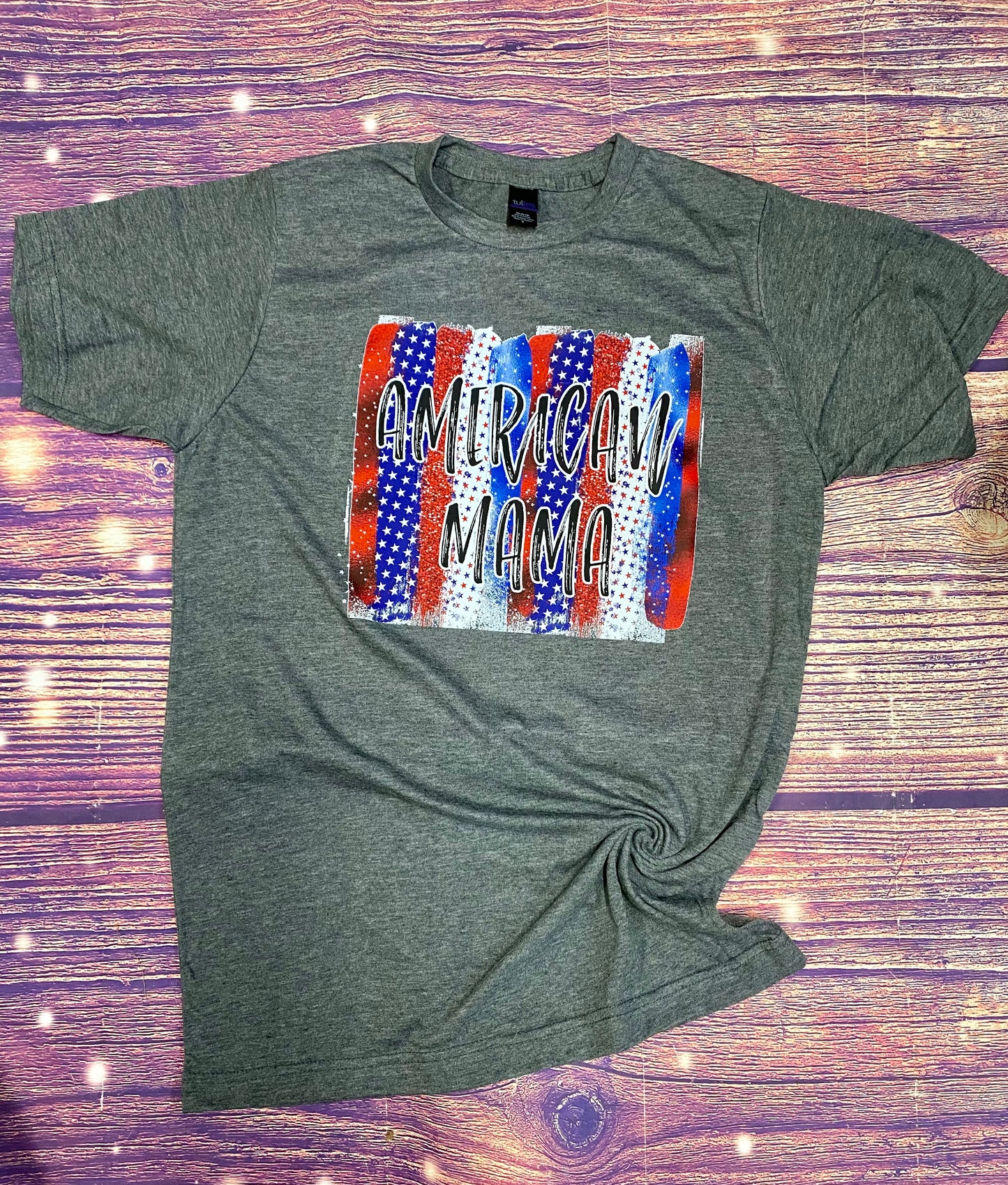 American Mama Screen Printed Shirt