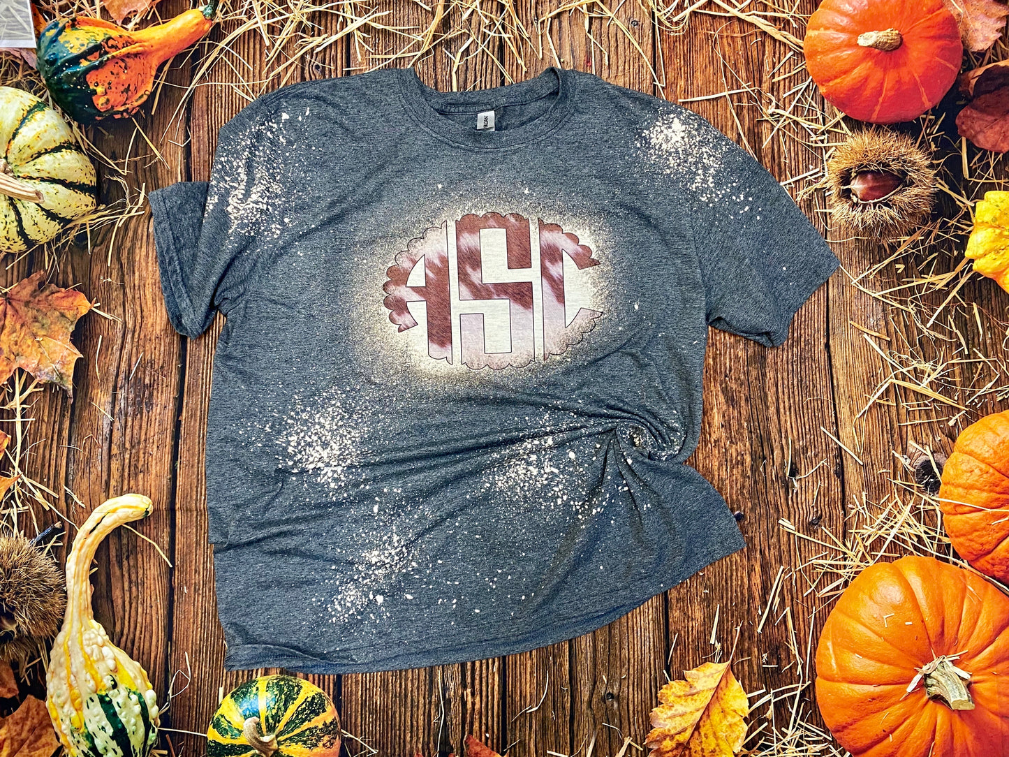 Cowhide Monogram Bleach Shirt