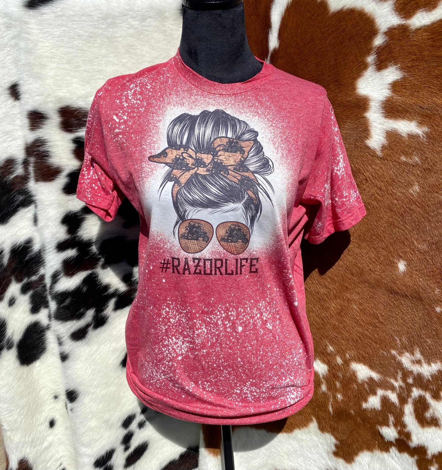 RazorLife Messy Bun Bleach Tee