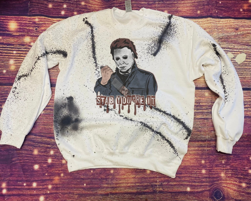 Stab You’re It Splatter Sweatshirt