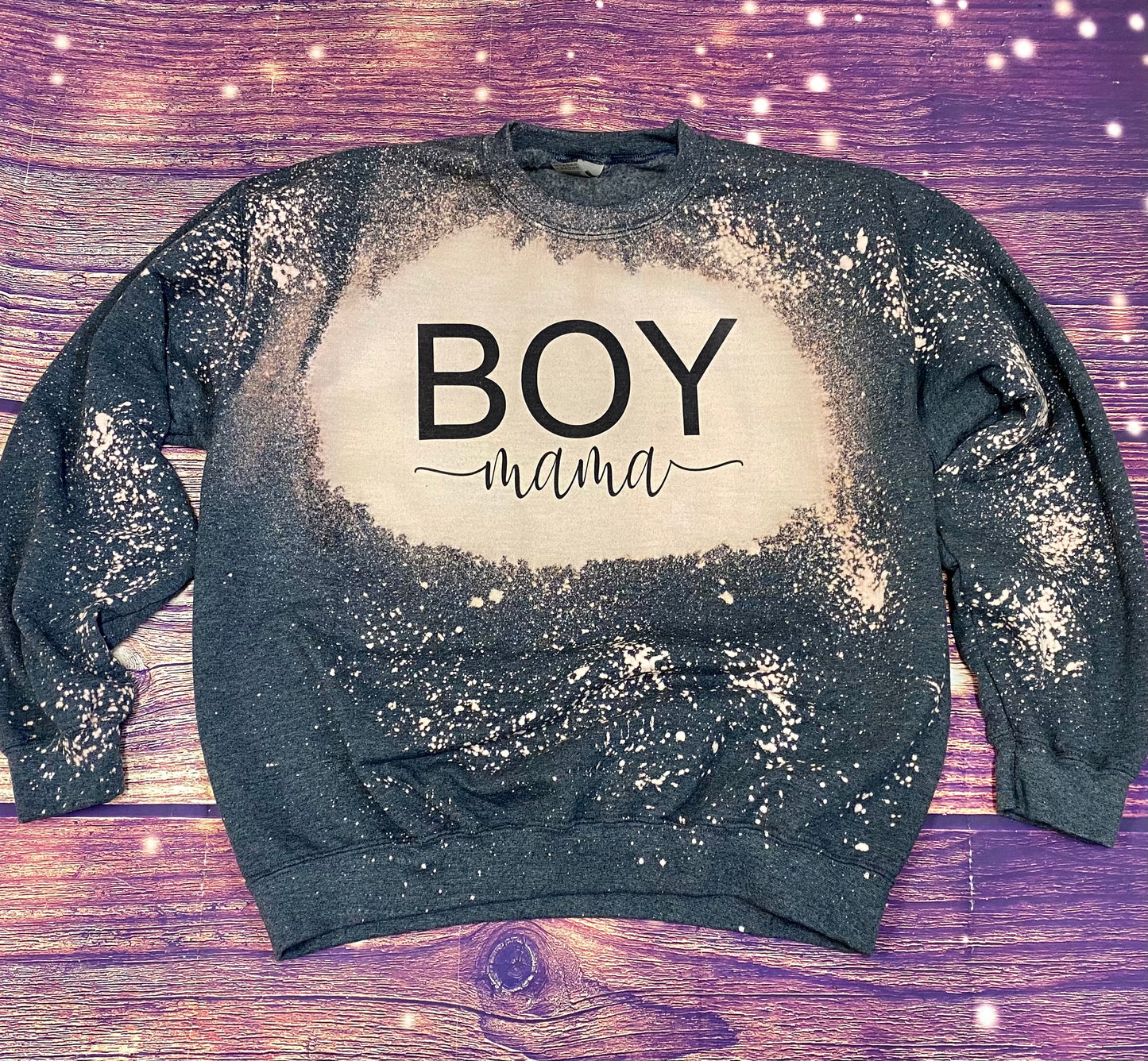 Boy Mama Bleach Sweatshirt