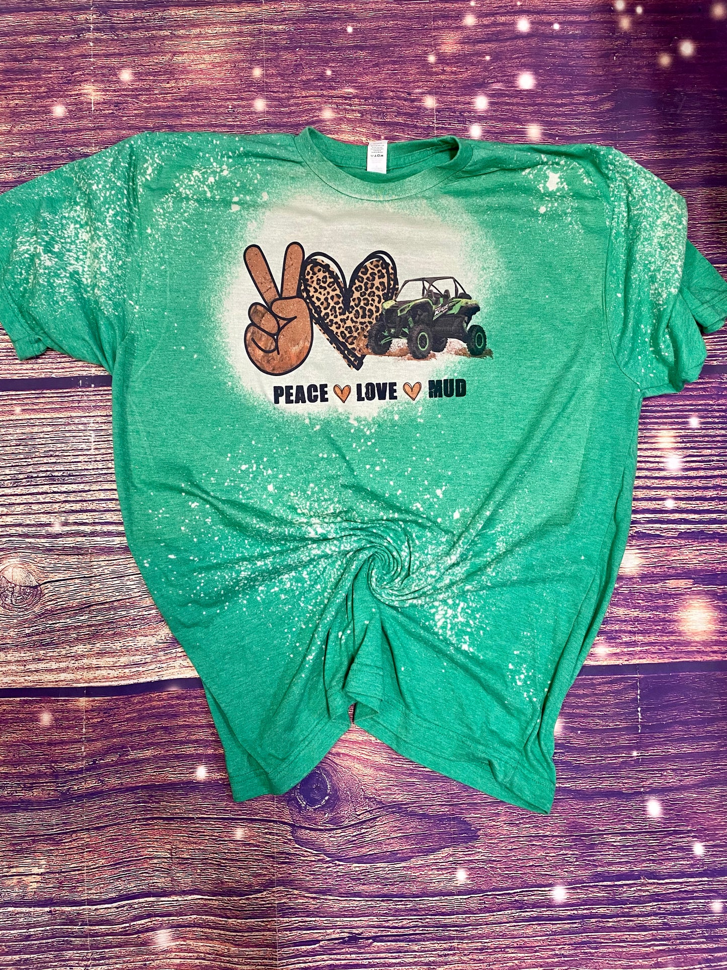 Peace Love Mud Bleach Tee