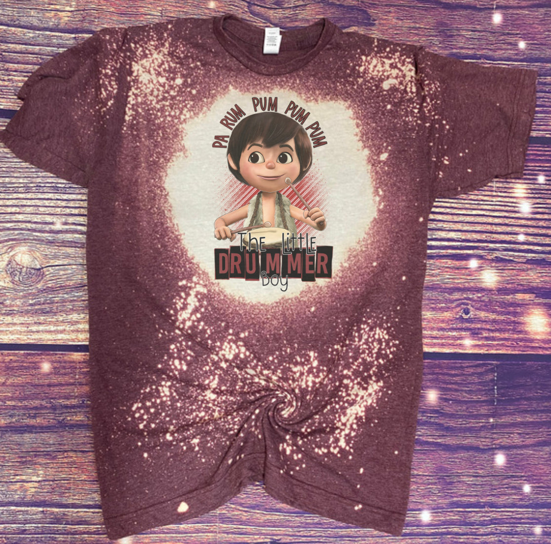 Pa Rum Pum pum pum Christmas Bleach Tee