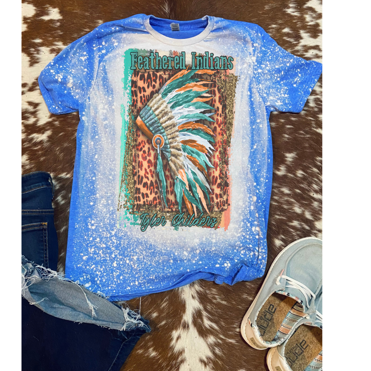 Feathered Indians Bleach Tee