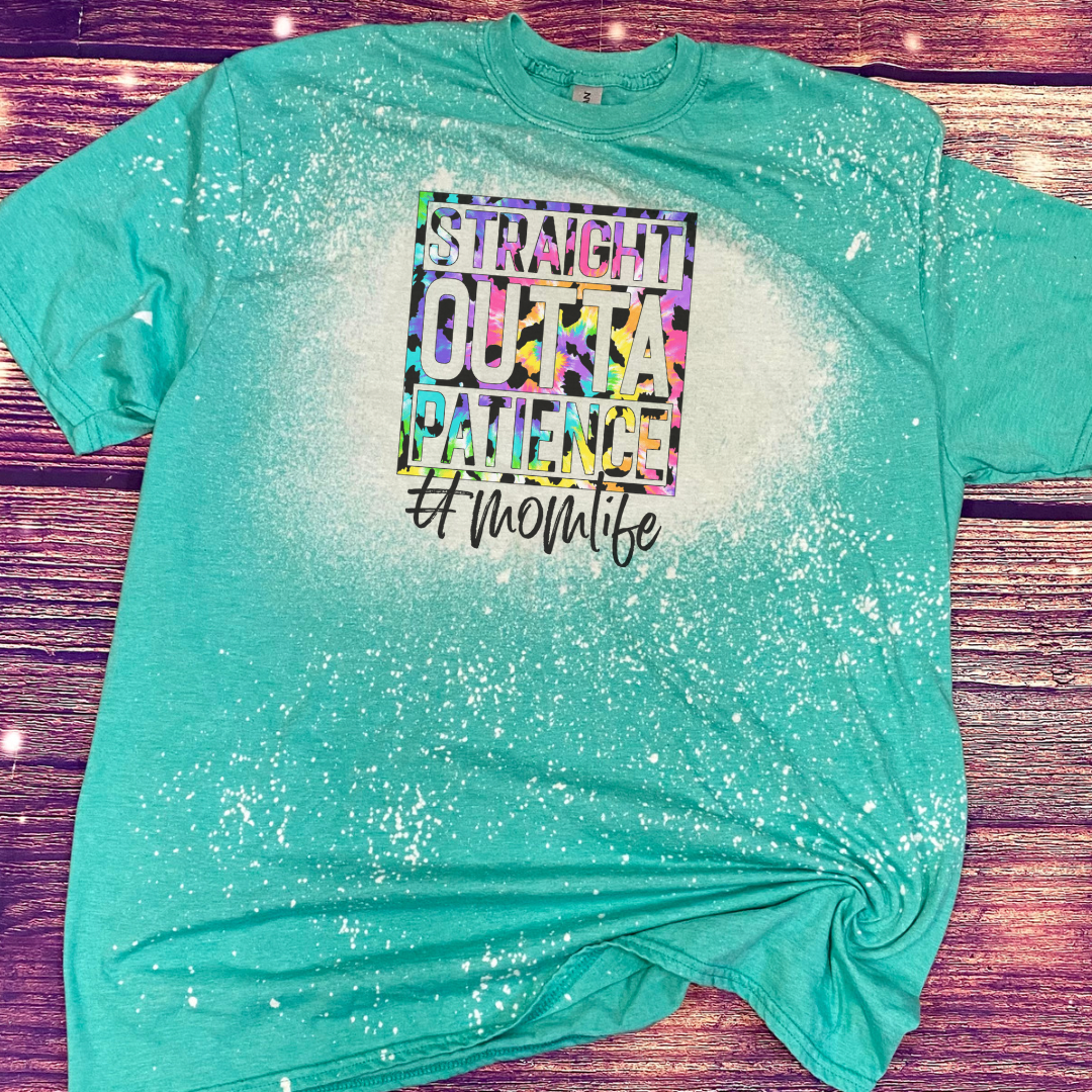 Straight Outta Patience Bleach Tee