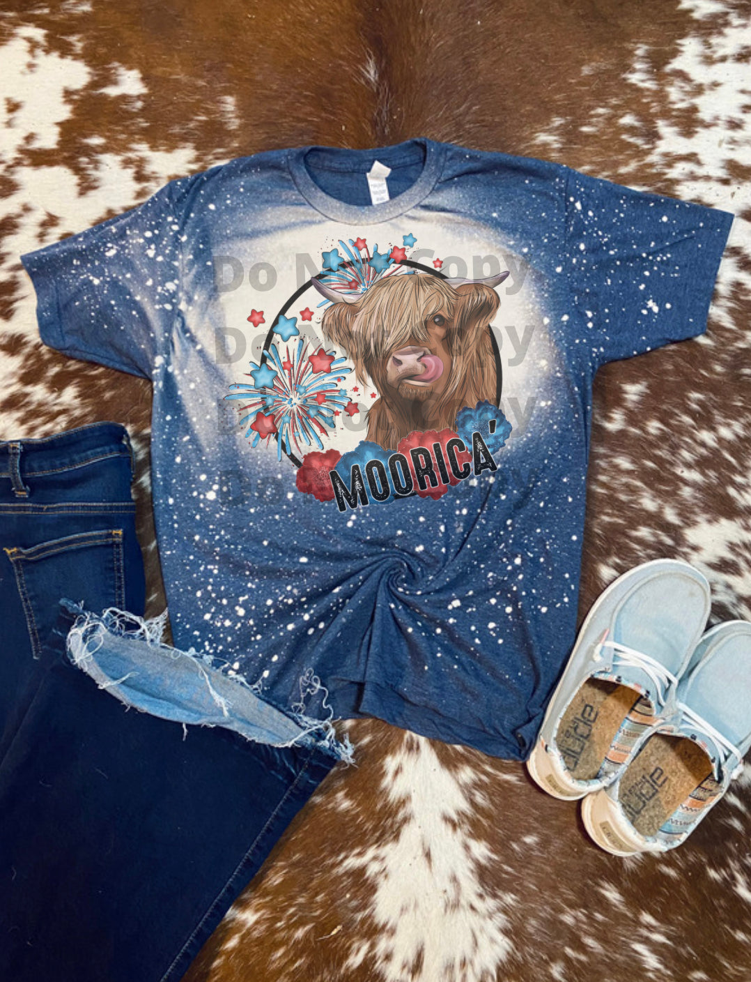 Moorica Patriotic Bleach Tee